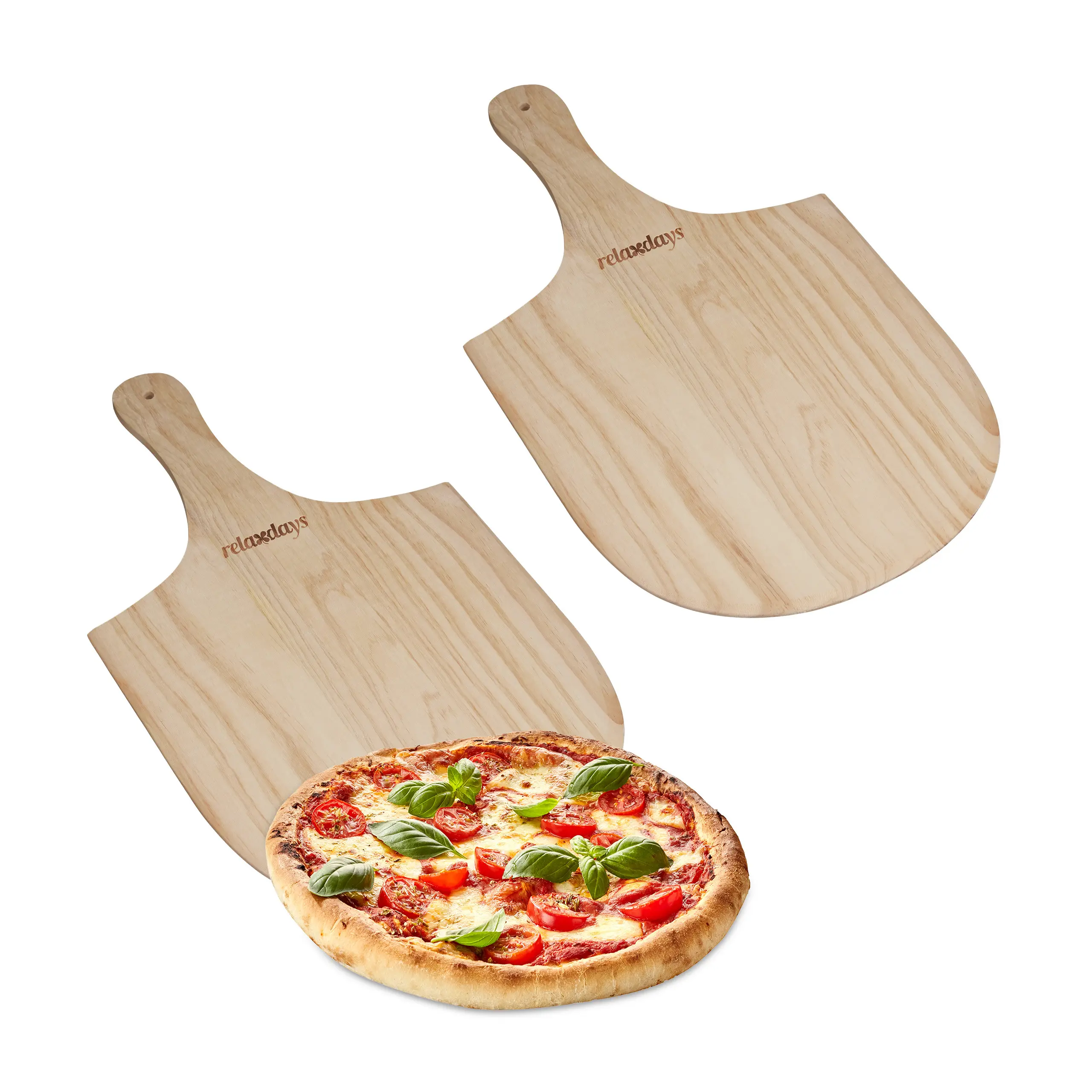 aus 2 Pizzaschieber x Holz