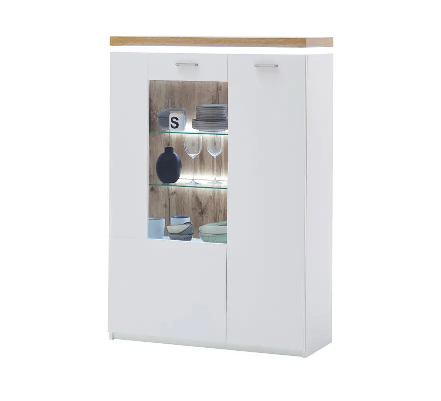 LED Highboard mit 14 Claire