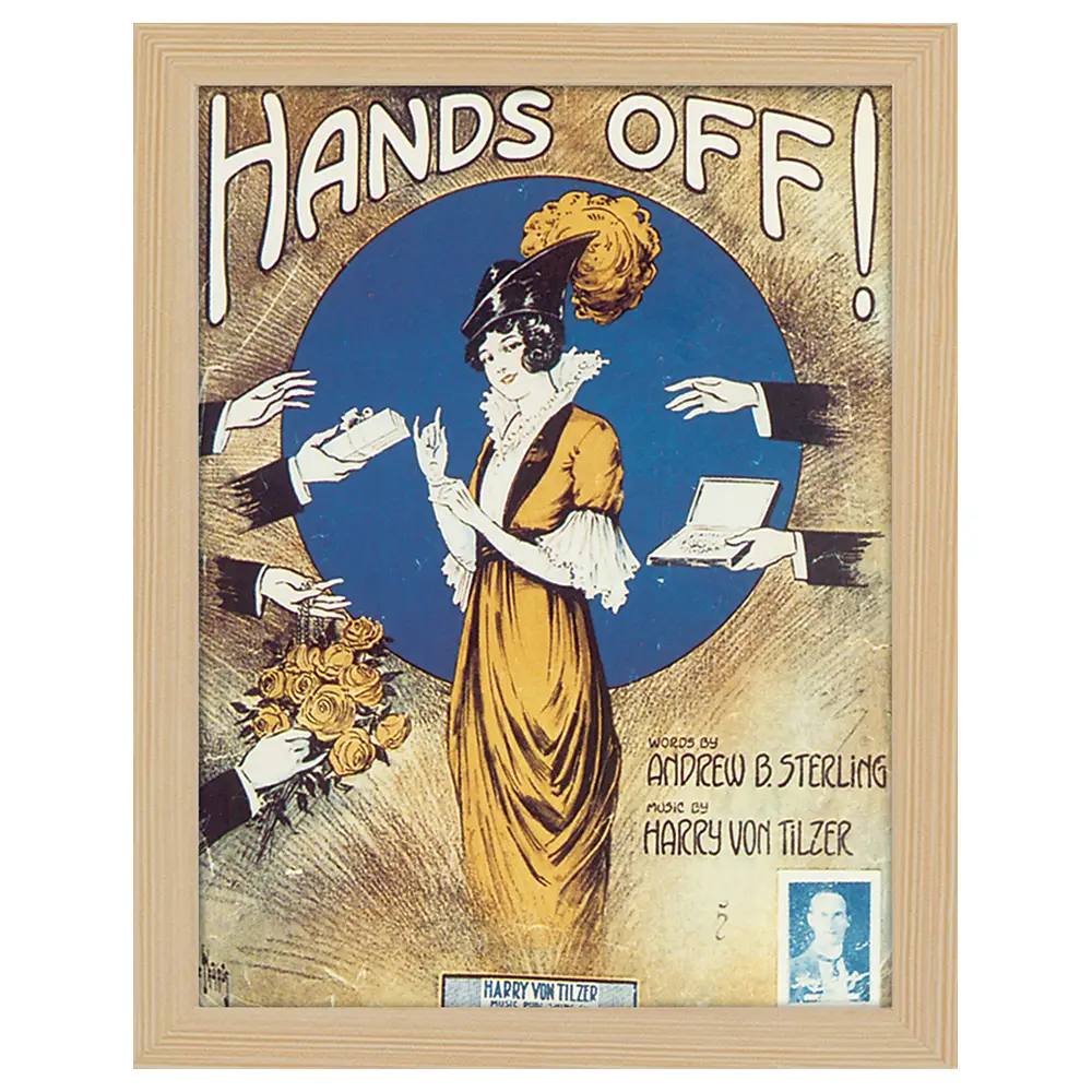 Bilderrahmen Poster Hands Off