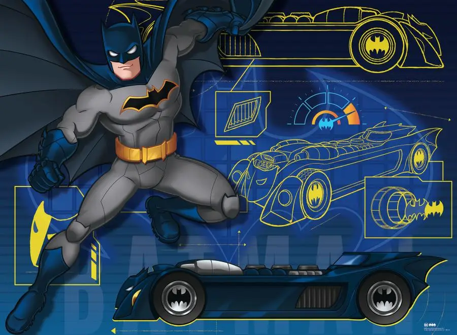 Puzzle 100 p xxl - das batmobil / batman