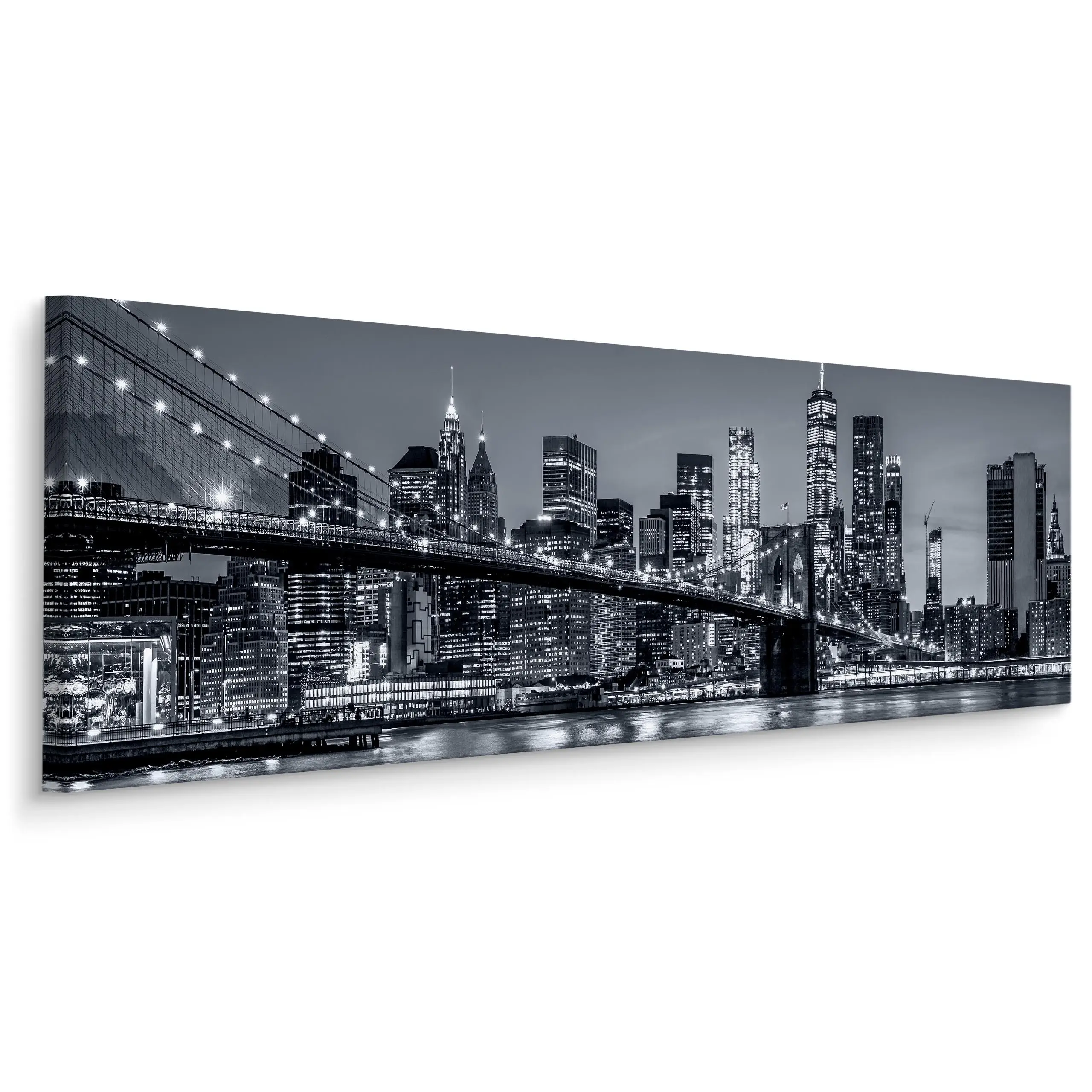 Panoramabild New York bei 3D Nacht
