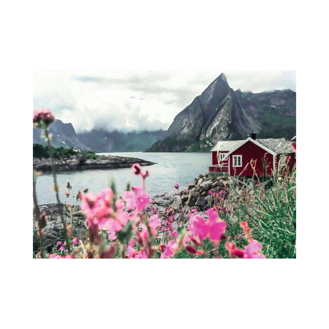 Montañas Lofoten Lago Noruega Rompecabezas 1000 Ravensburger | Cuotas Sin Interés