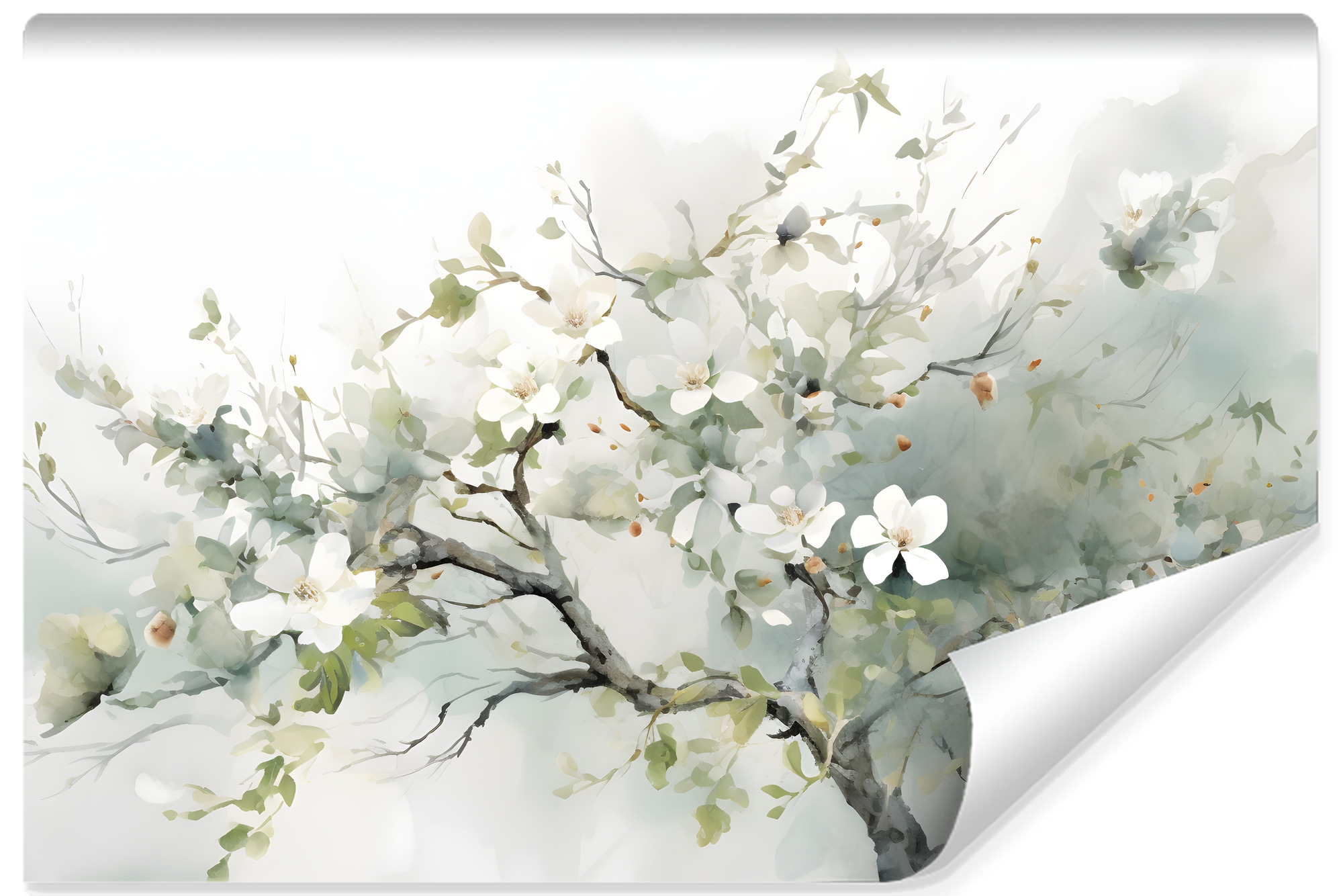 Papier Peint Panoramique Fleur De Cerisier