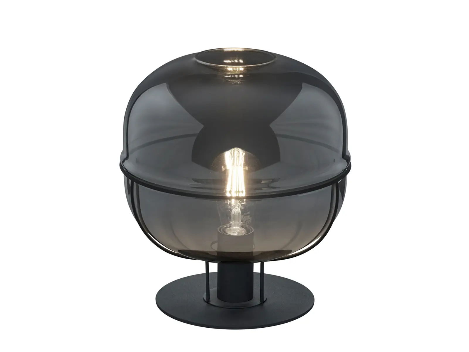 Nachttischlampe Glasschirm Tischlampe