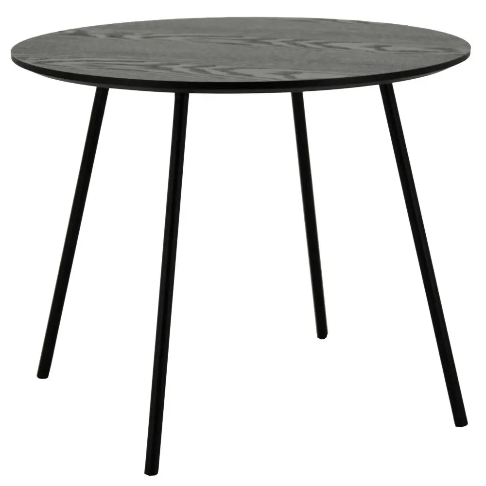 Tischplatte mit Runder schwarze Tisch in