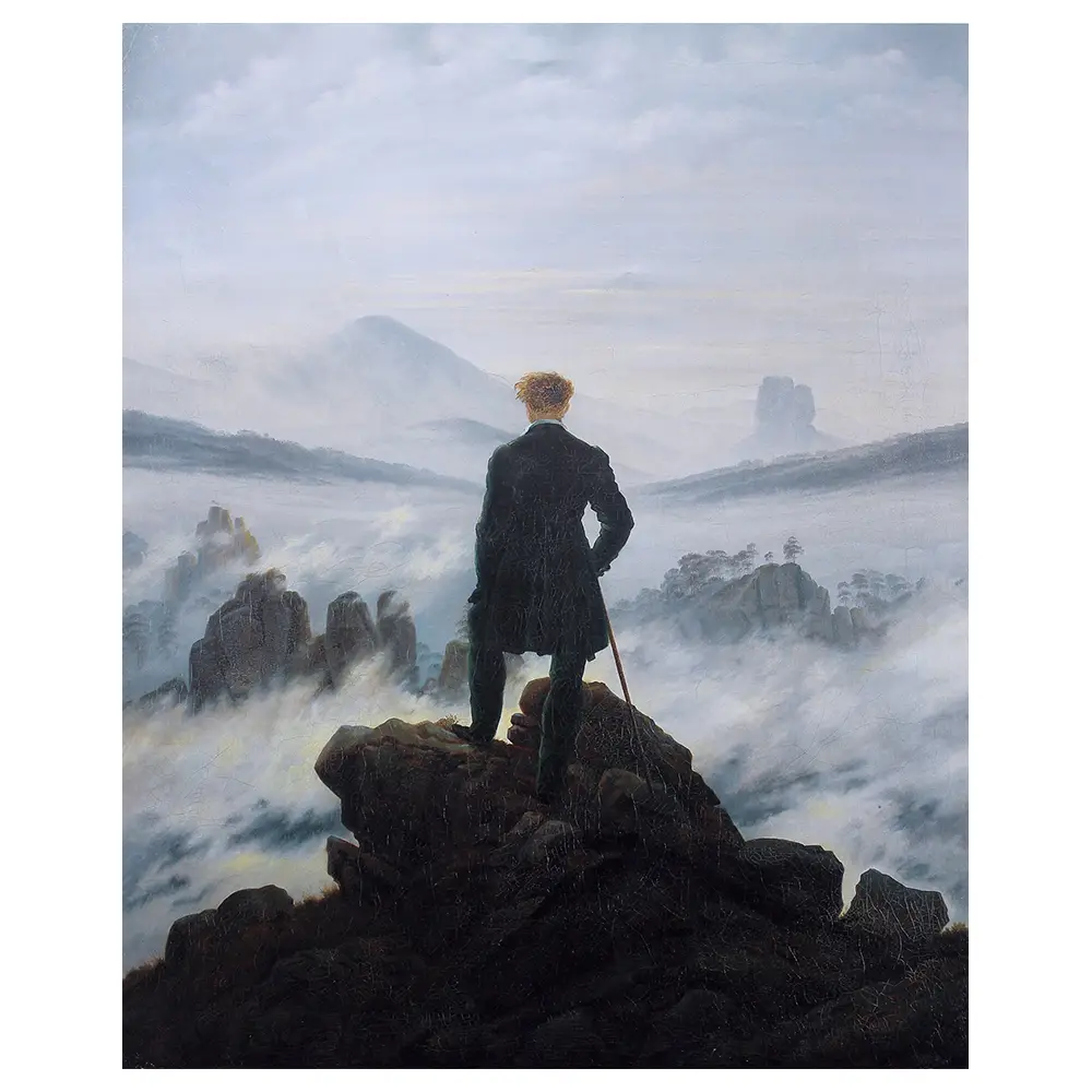 眉ber Der Dem Wanderer Nebelmeer Wandbild