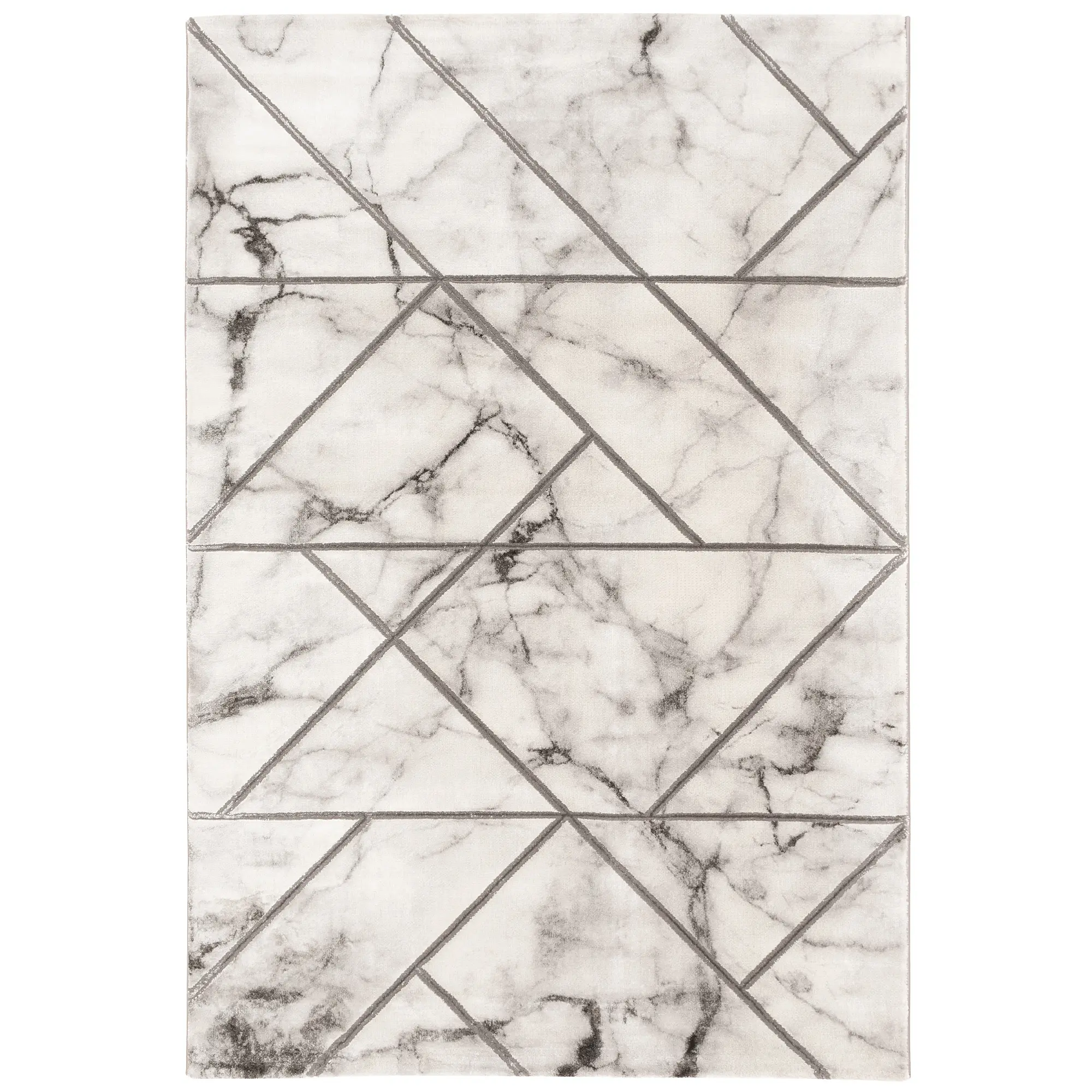 Teppich Carrara Marmor Optik Trend | Kurzflorteppiche