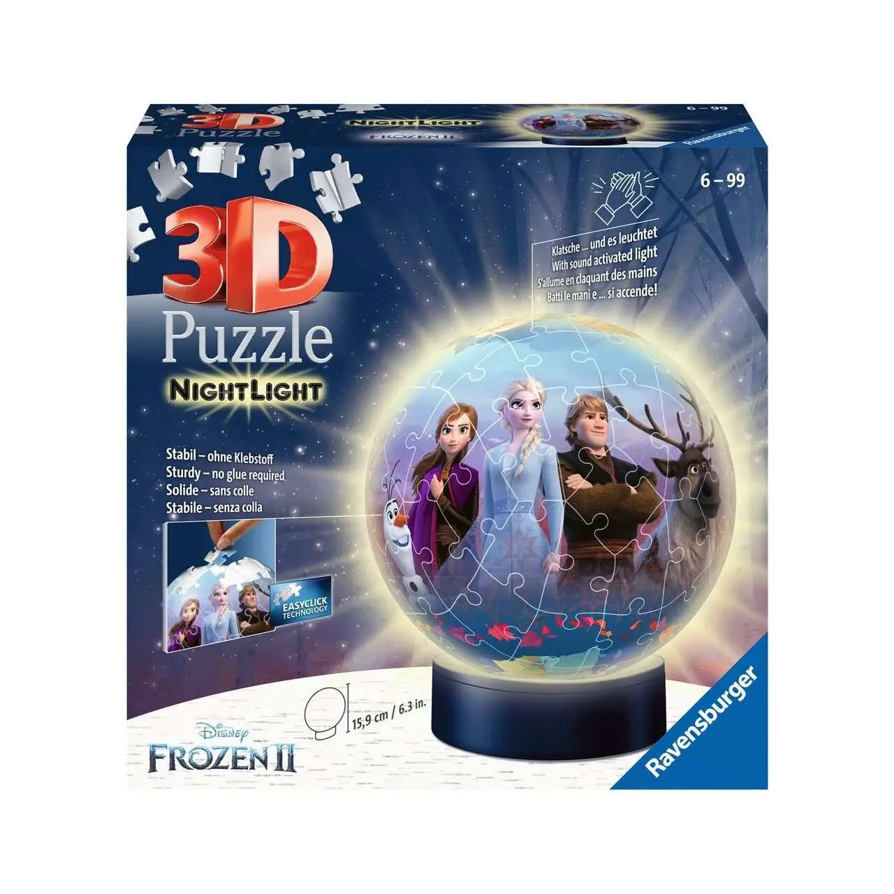 3D Puzzle mit 72 LED Teile II Frozen