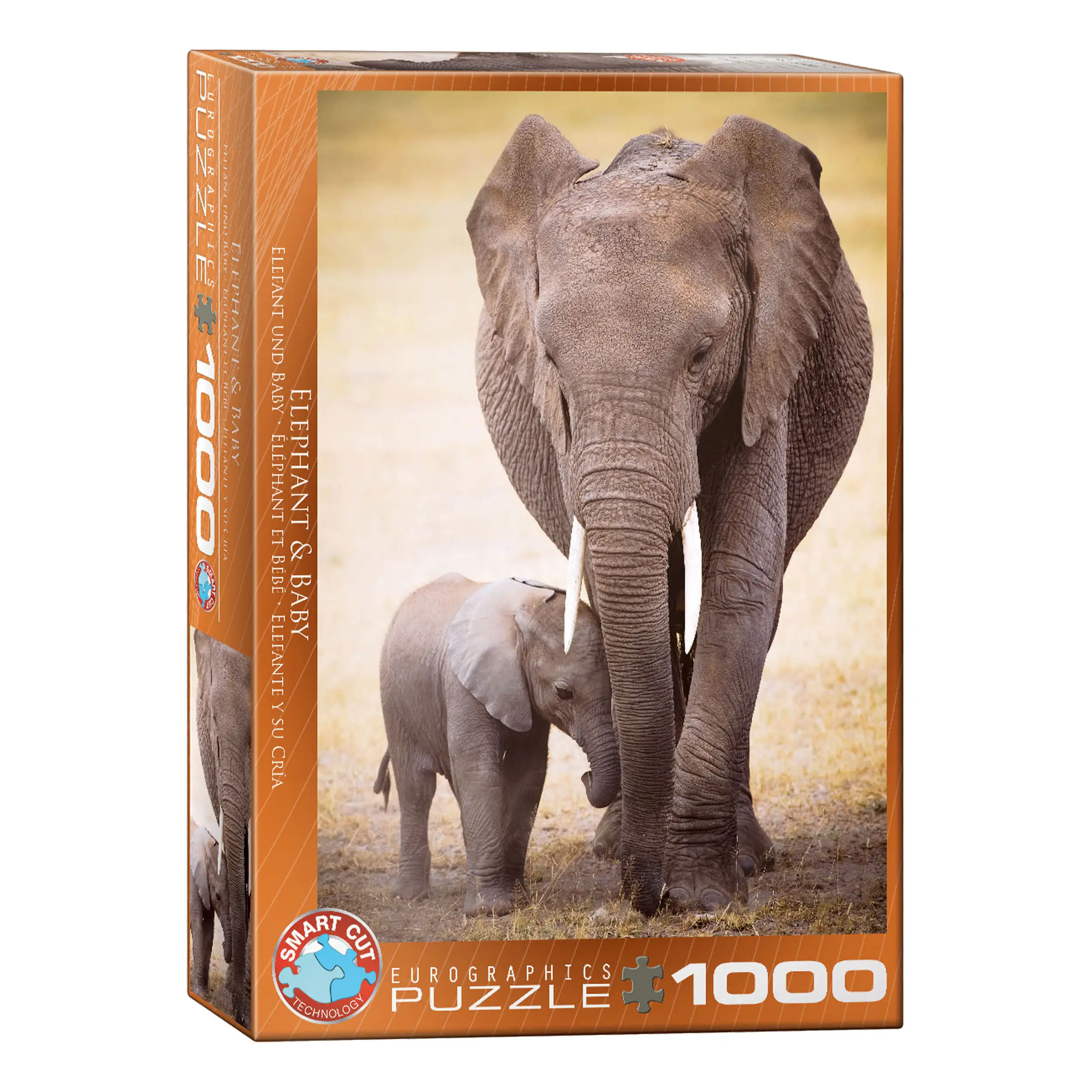 Der Elefant und Elefantenbaby Puzzle