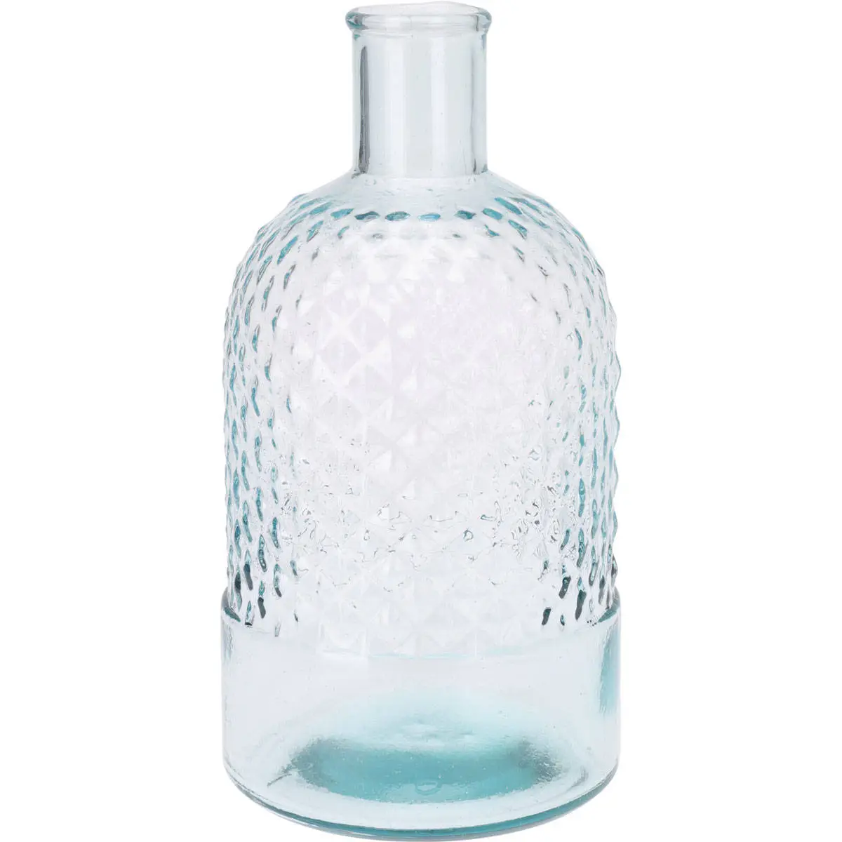 Blumenvase aus Glas, recyceltem Flasche