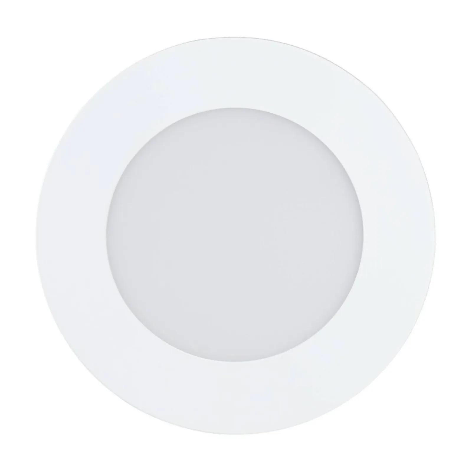 EGLO Fueva 1 Einbaustrahler – Deckenspot In Nickel-matt/weiß, 300 Lumen, 2,7W, Warmweiß, Für Deckenmontage