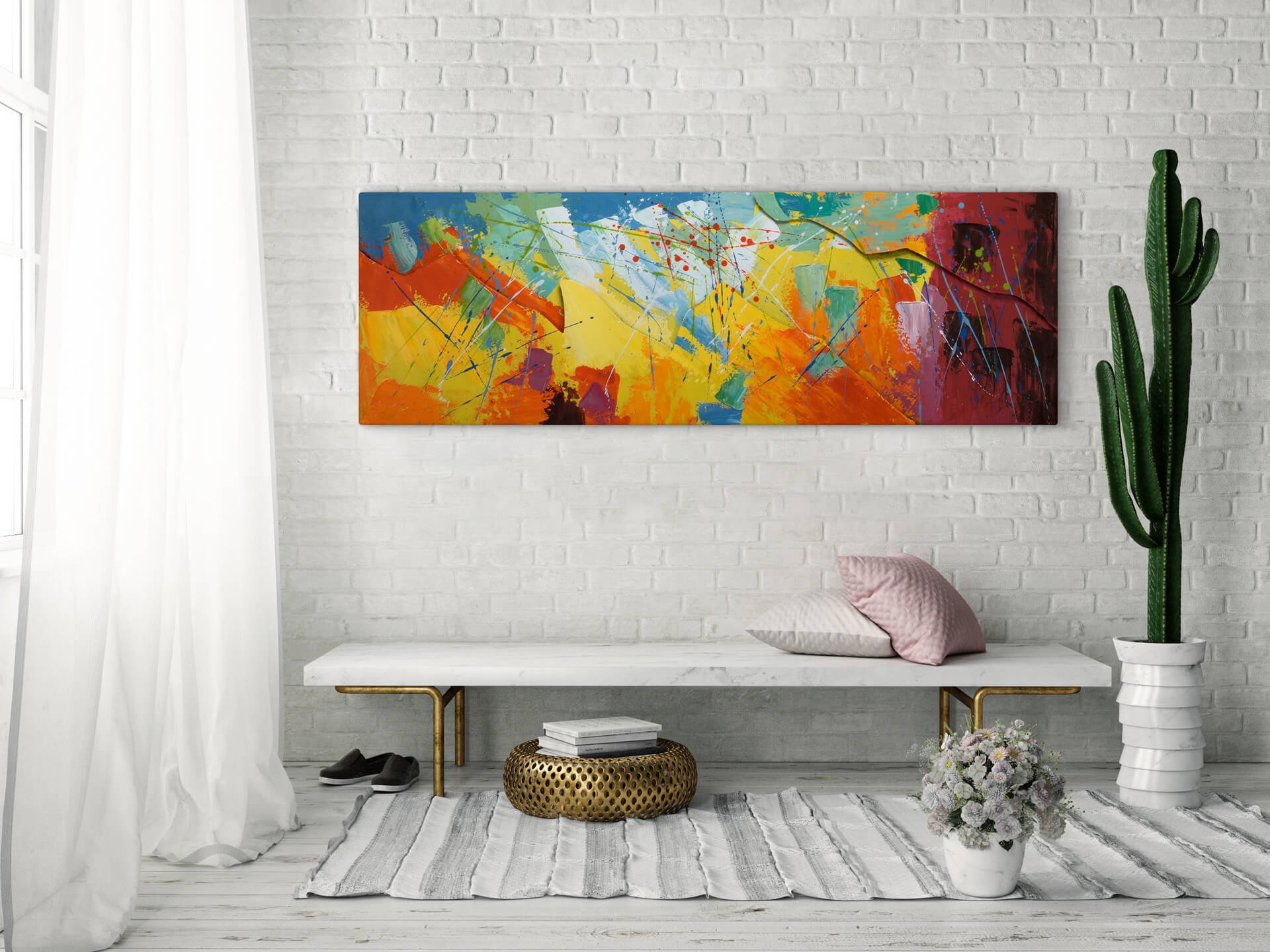 Metallbild Action Painting Jec kaufen