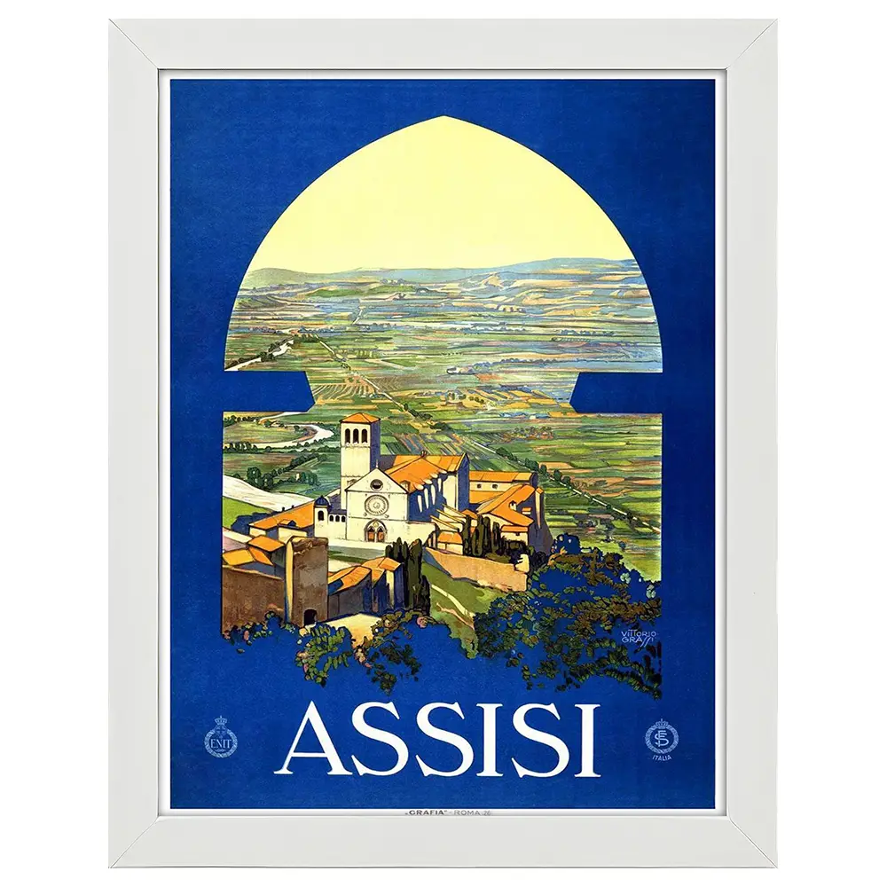 Bilderrahmen Poster Assisi