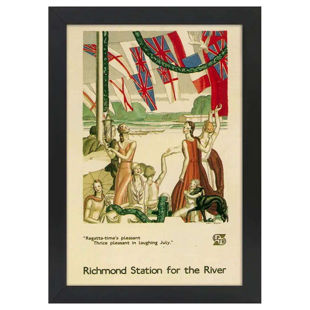Bilderrahmen Poster 1933 Regatta