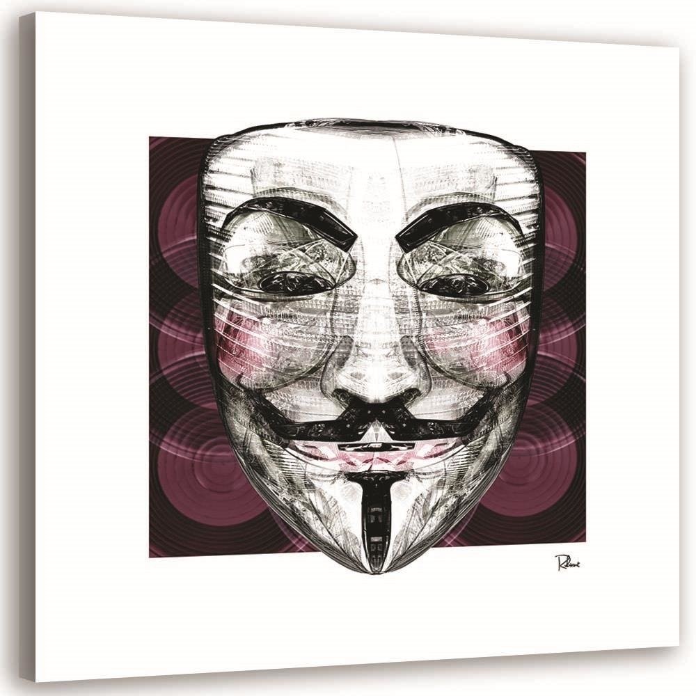 Bliver til Excel nøgen Bild auf leinwand Anonymous Maske kaufen | home24