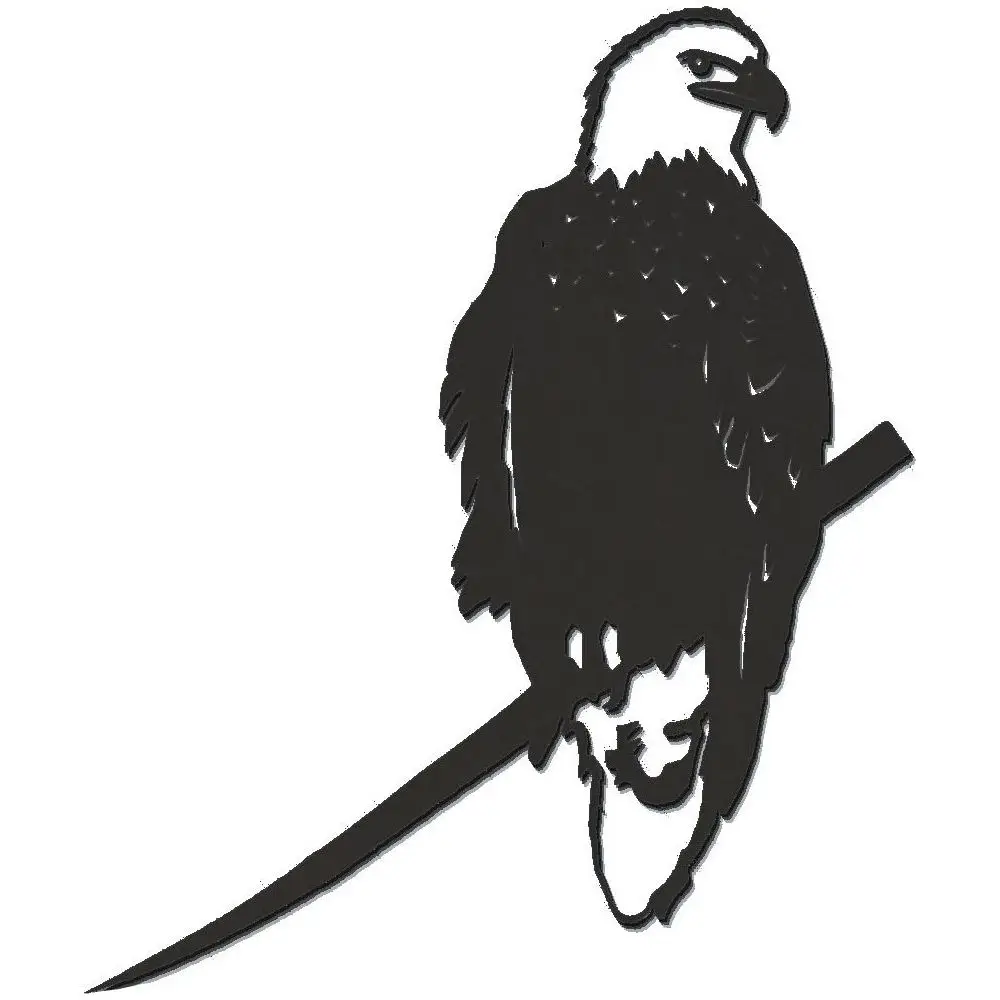 Adlerfigur zum Stecken aus Cortenstahl