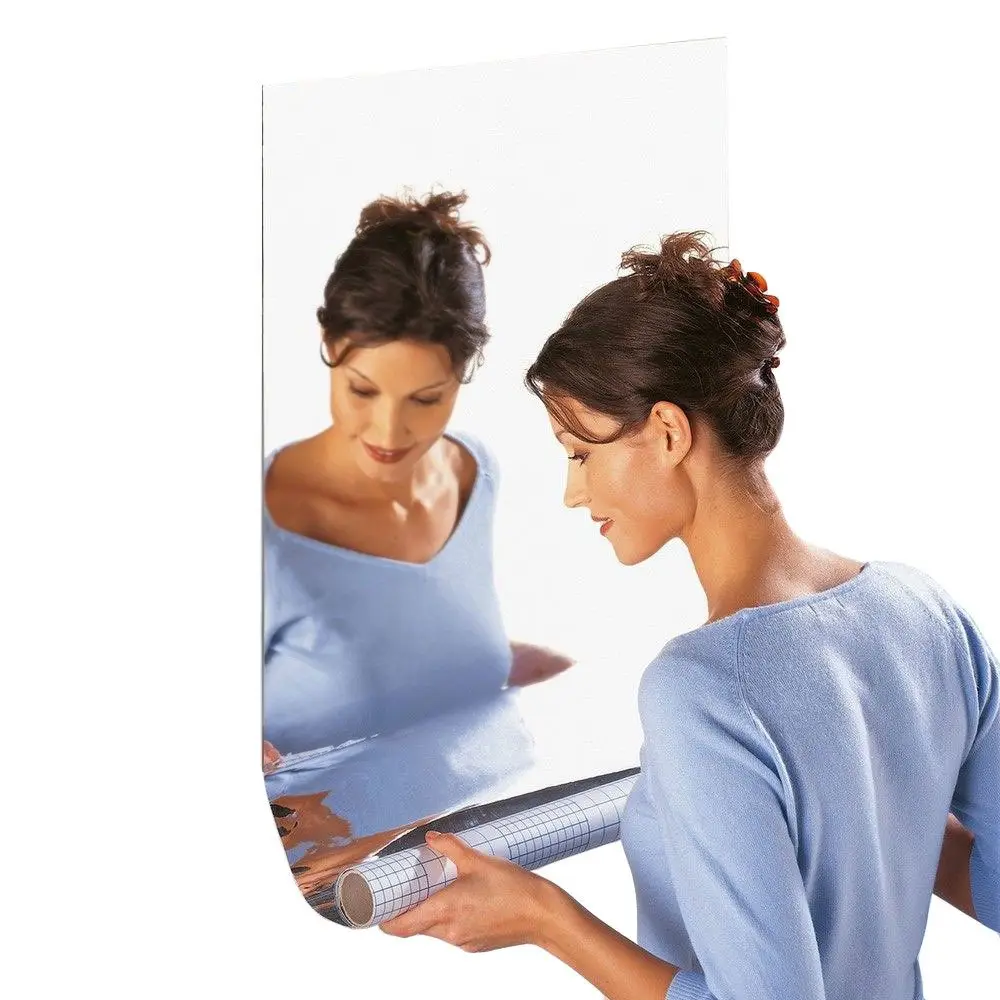 Spiegelfolie 150 x 58 cm, 2 St眉ck | Schminkspiegel & Kosmetikspiegel