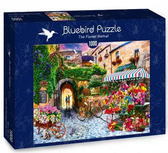 Puzzle 1000 Teile Blumenmarkt Der