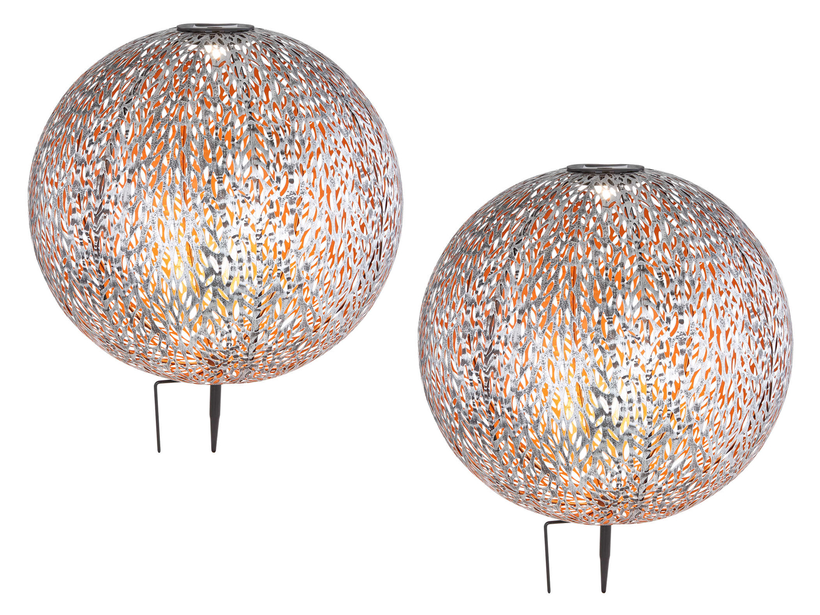 2er Set Solarkugeln Garten, Metall Ø40cm kaufen home24