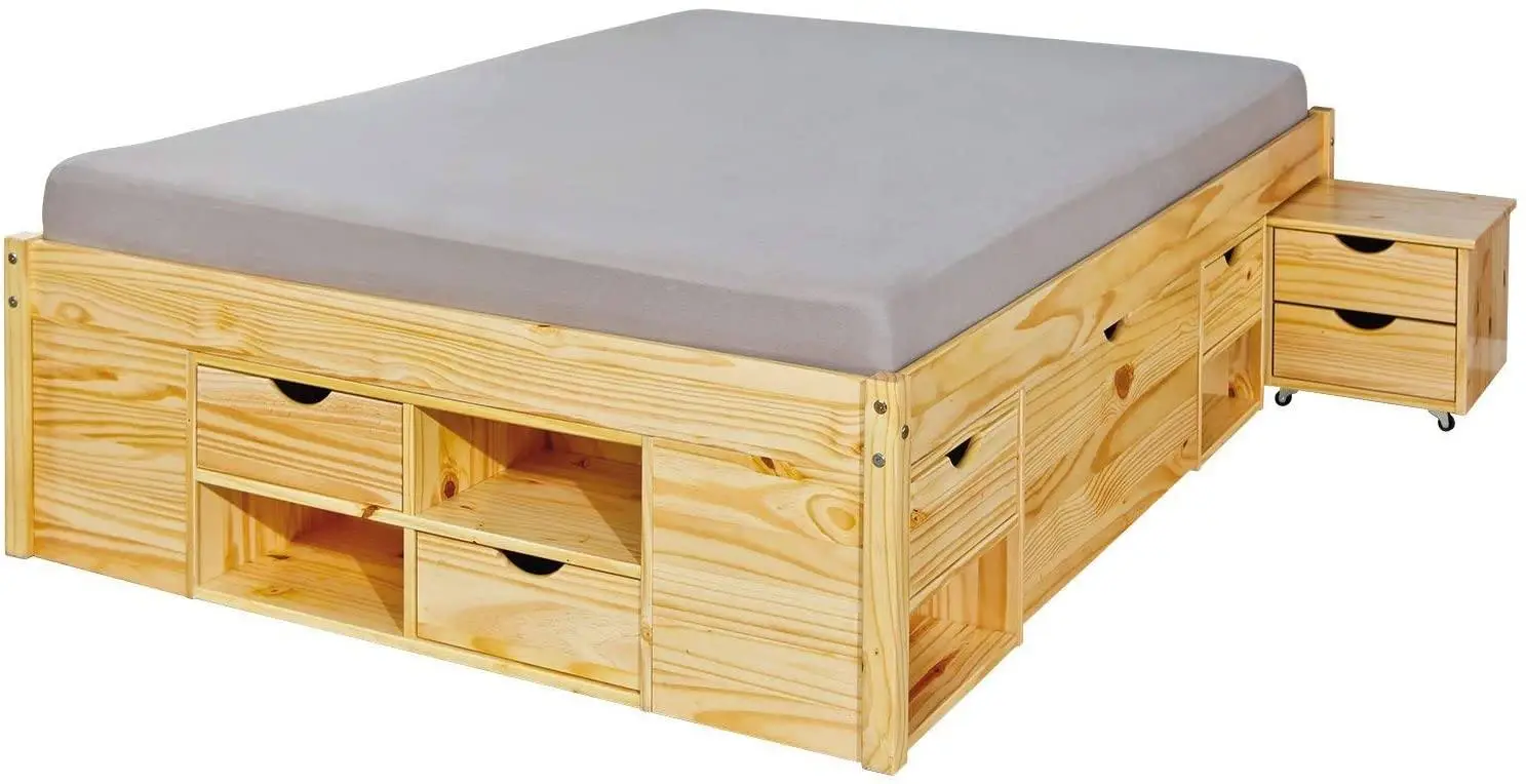 Doppelbett Stauf盲chern und mit