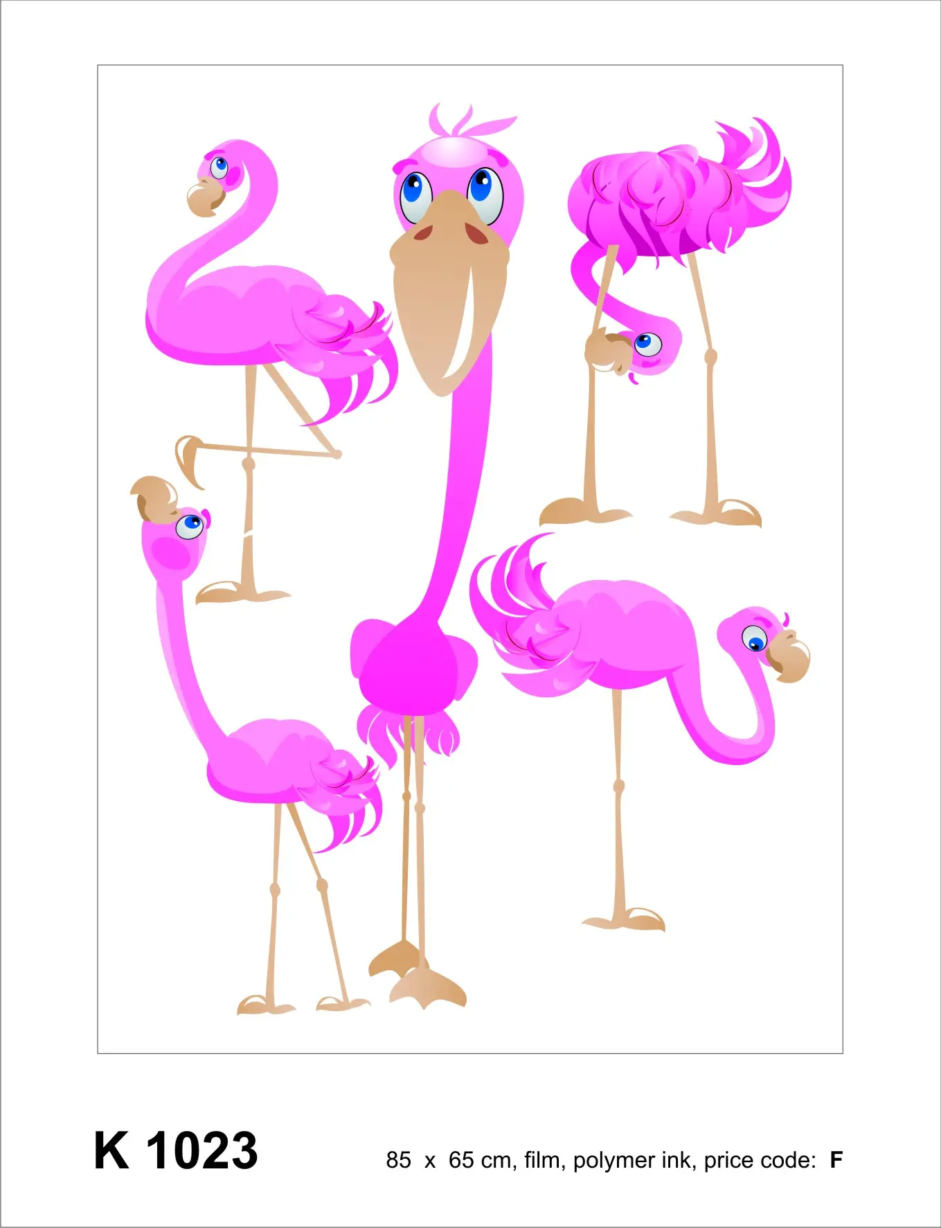 Wandtattoo Flamingos