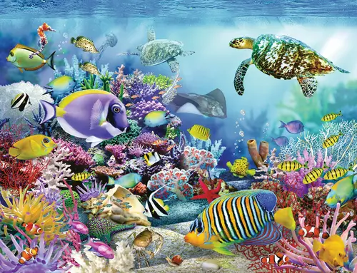 2000 Korallenriff Teile Puzzle