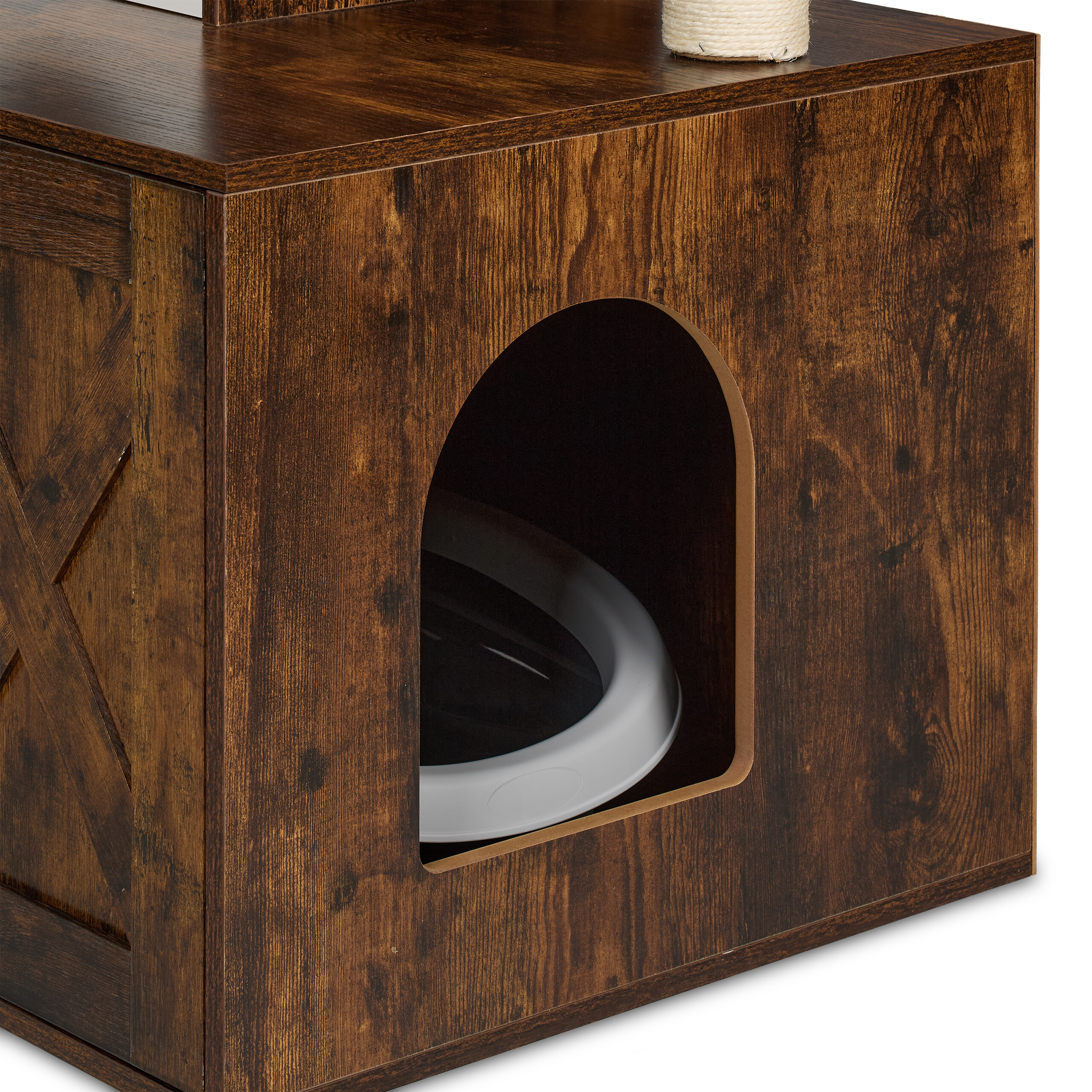 kratzbaum katze modern Design Kratzbaum MS 210, wei - XXL, Holz, stabil