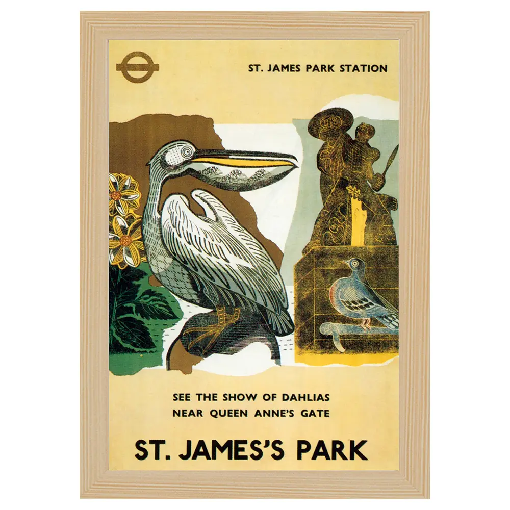 Bilderrahmen Poster 1936 St Park James