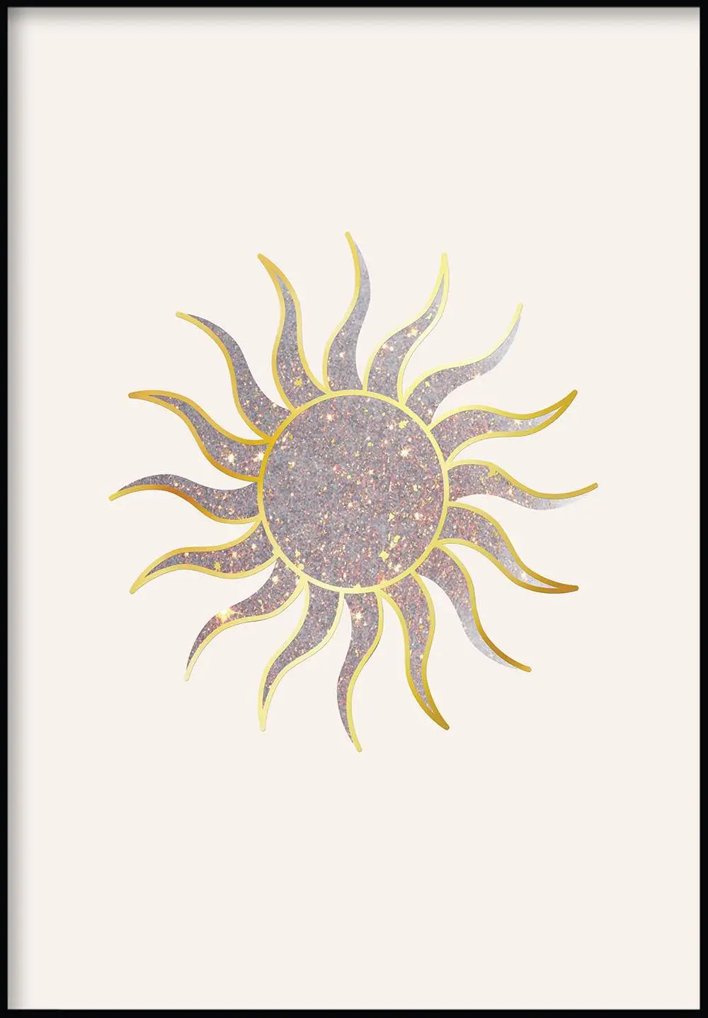 Glitzernde Sonne Poster
