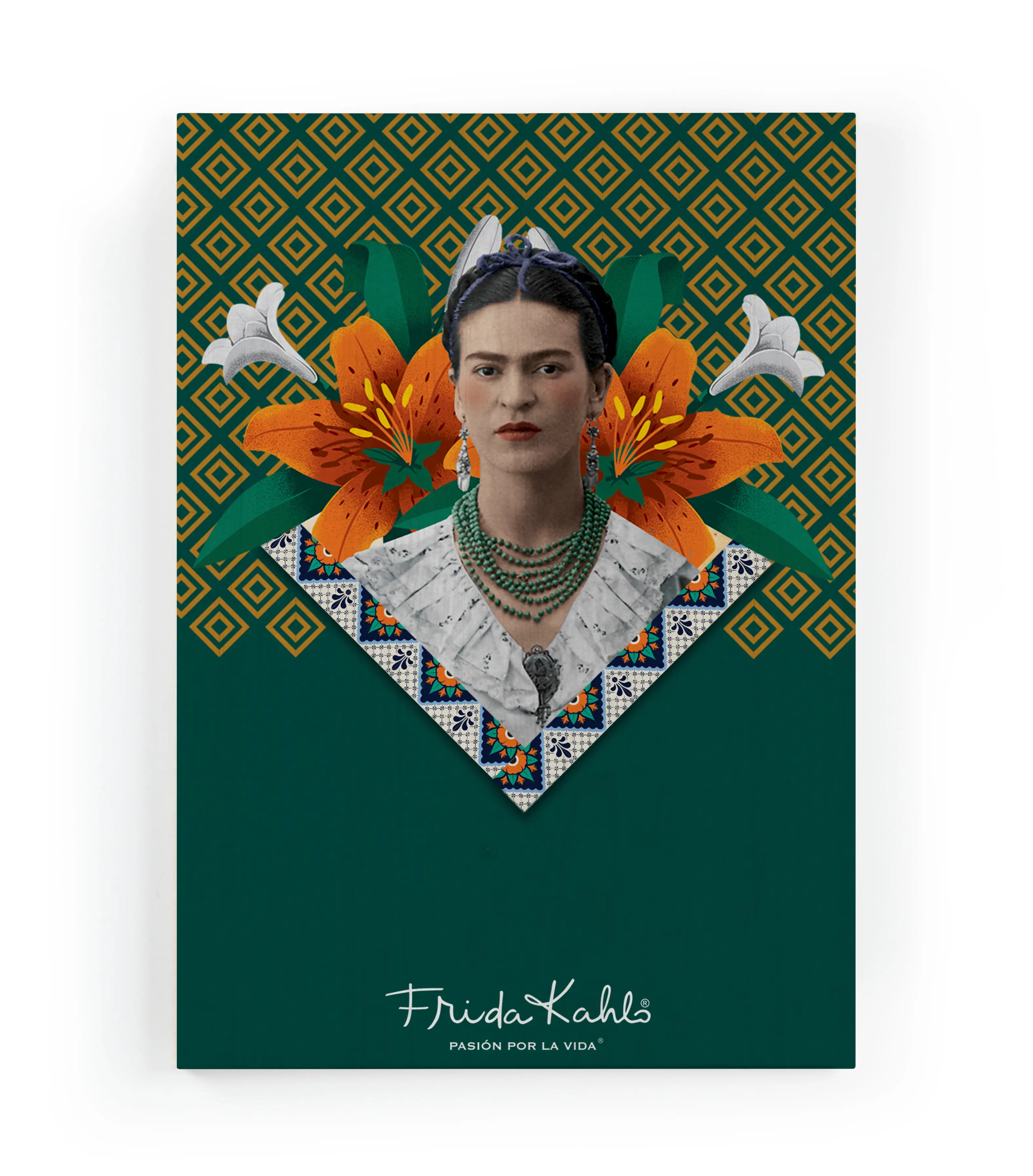 60x40 Leinwand Frida geometrisch