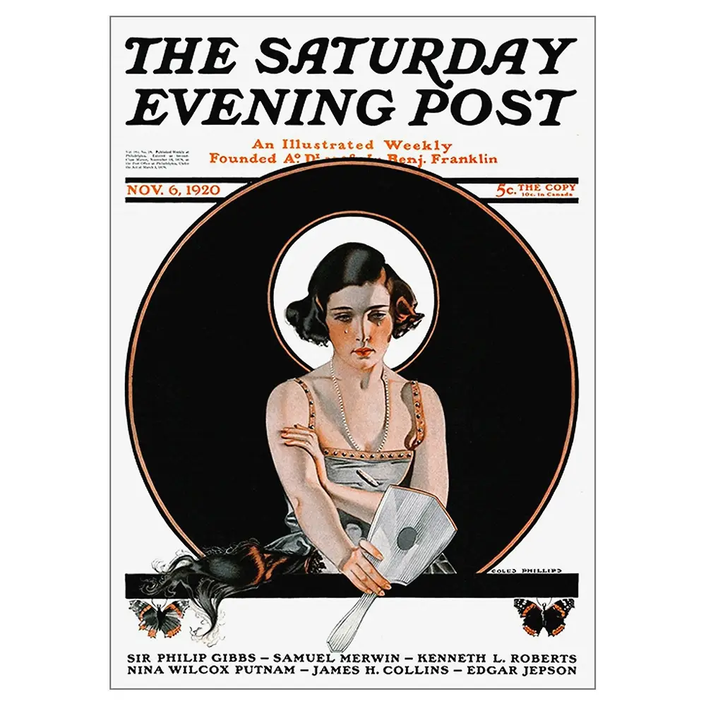 Evening Saturday The Post, 1920 Wandbild