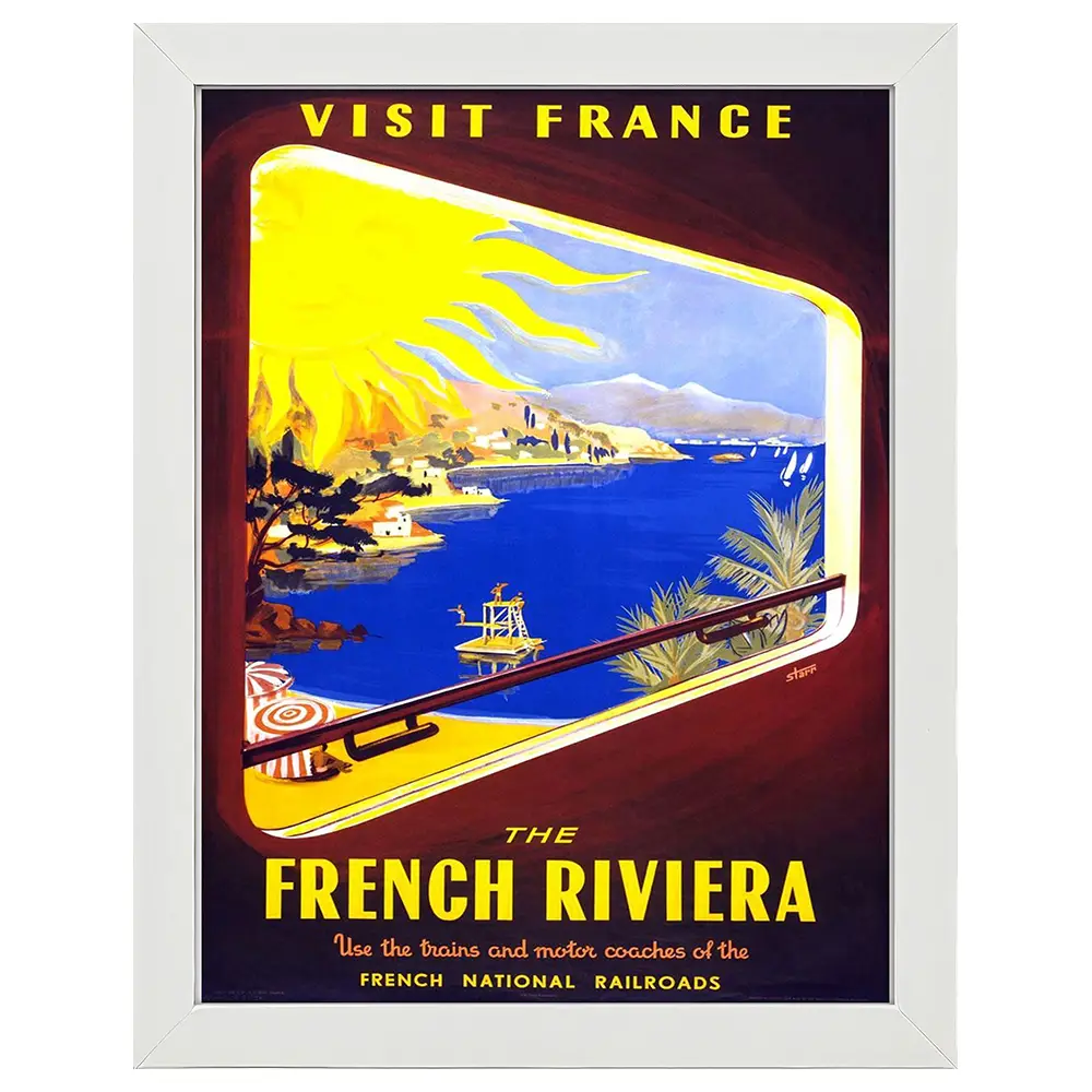 Bilderrahmen Poster French Riviera