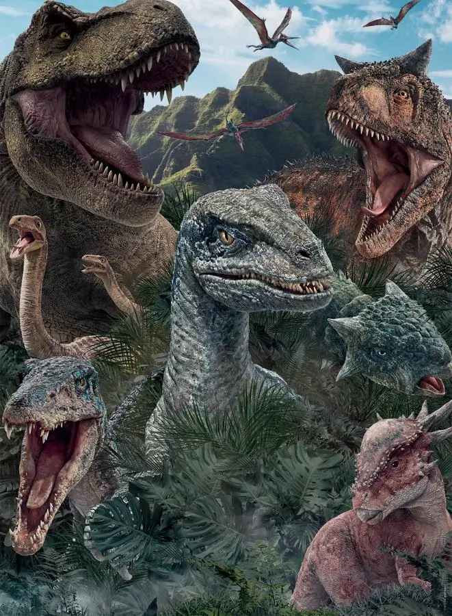 Die World von 3 Jurassic Dinosaurier