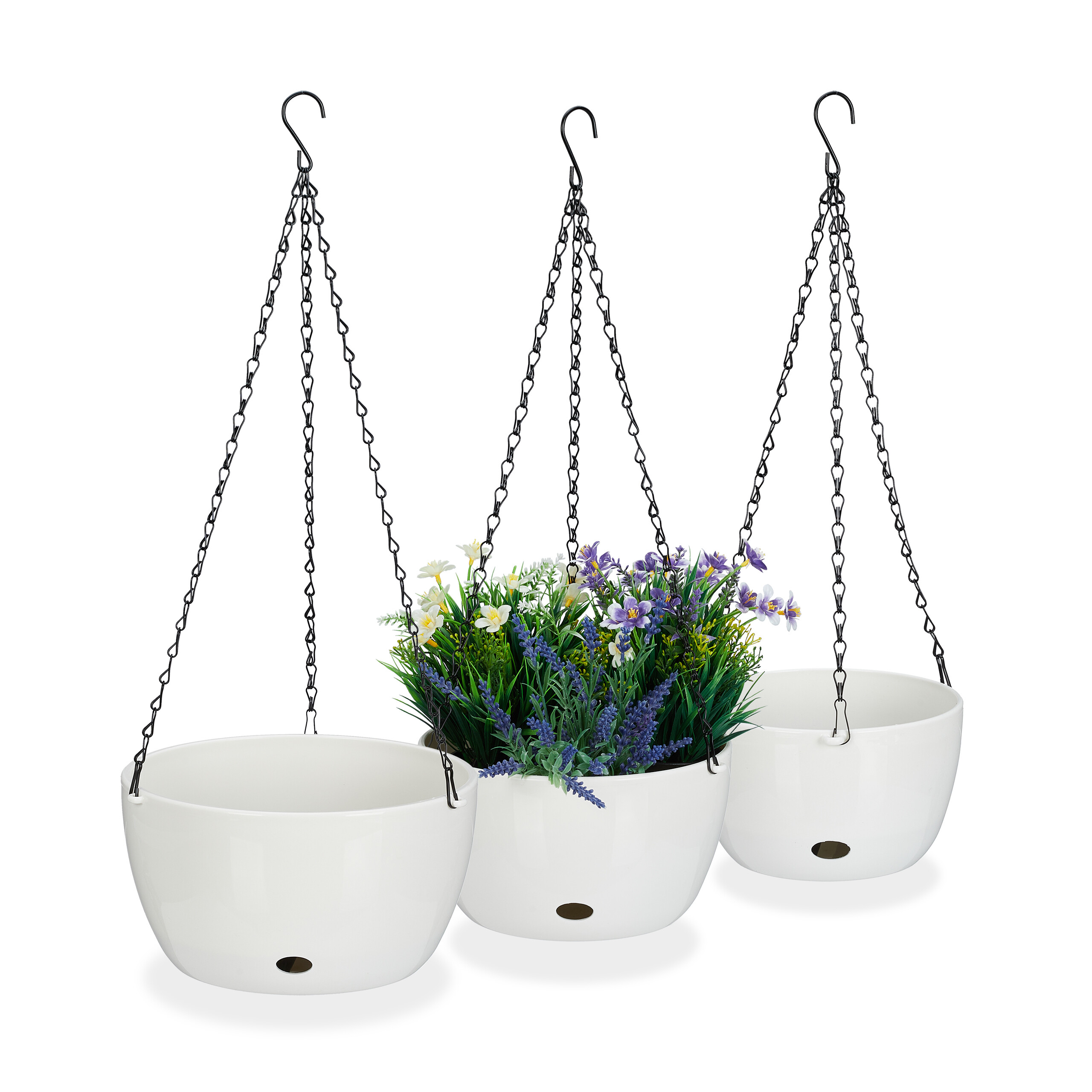 Blumenampeln mit Wasserspeicher 3er Set kaufen