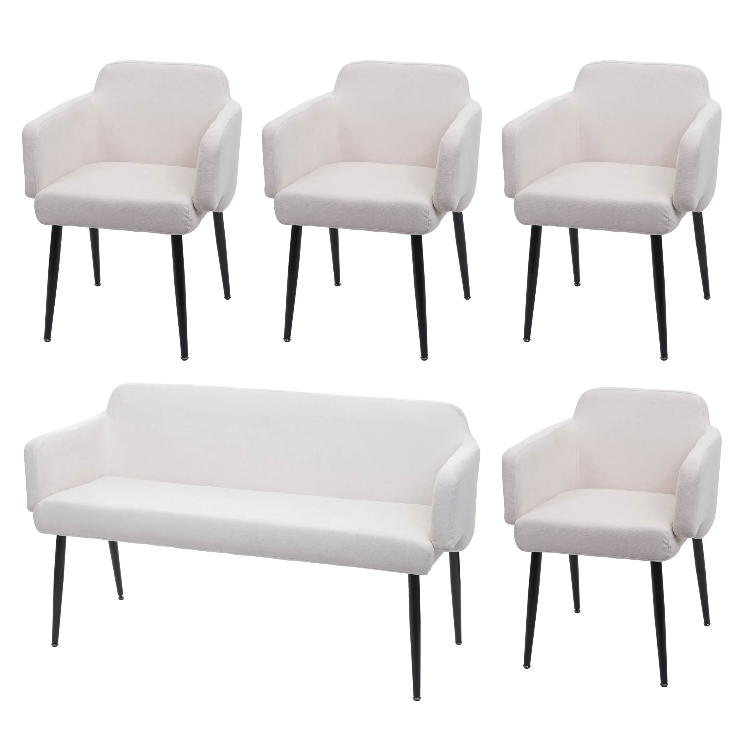 (5-teilig) HWC-L13 Esszimmer-Set