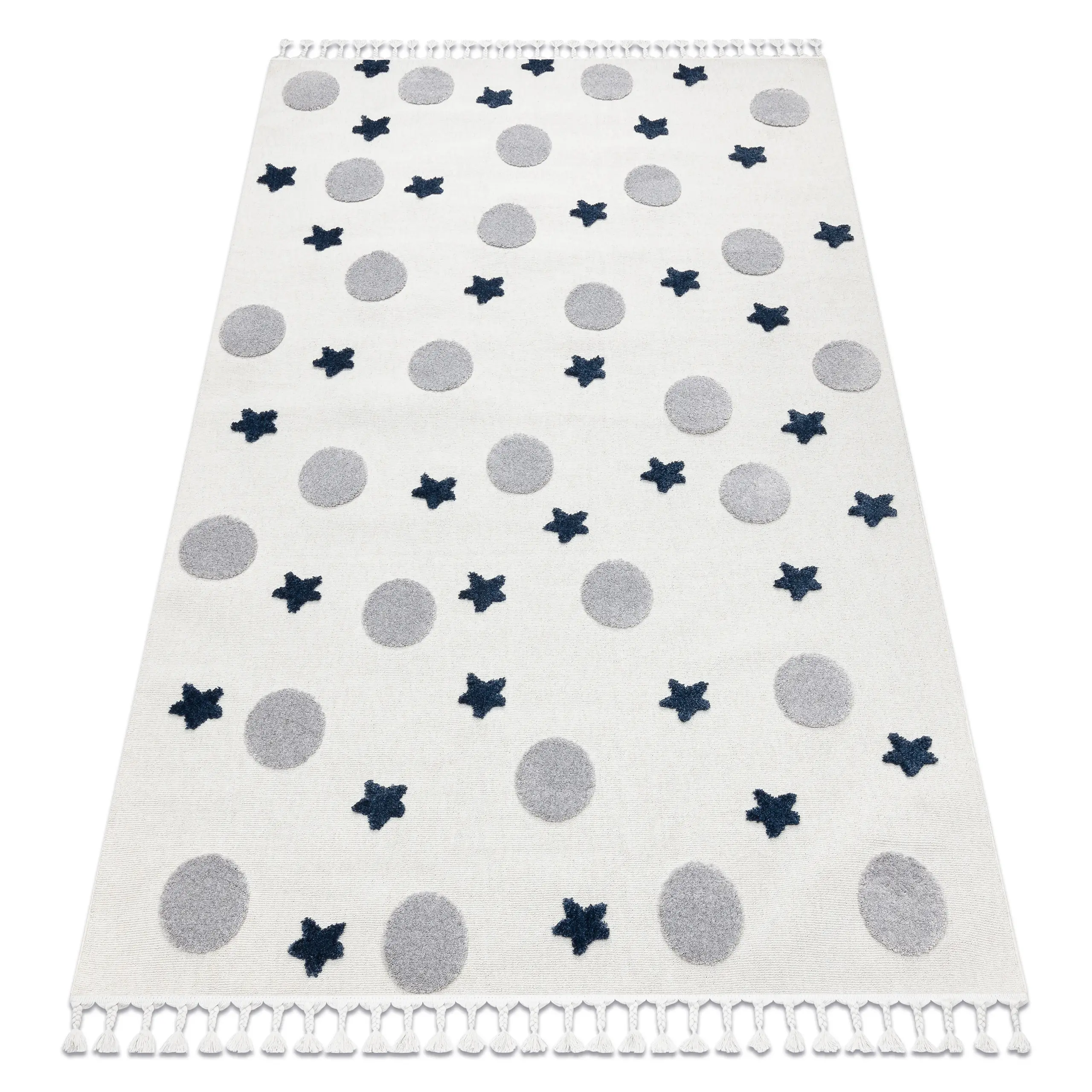 Tapis Yoyo Gd75 Blanc / Gris