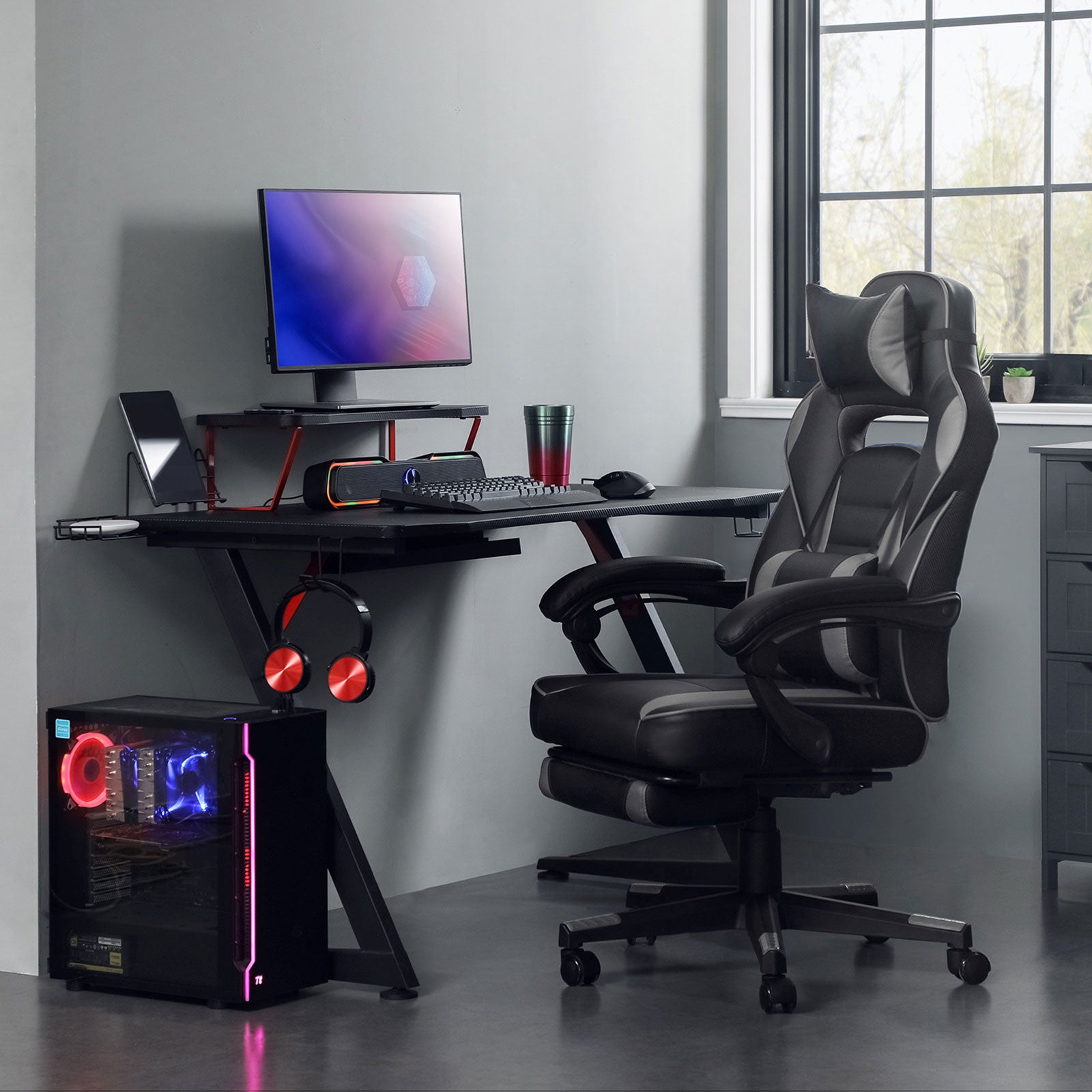 Gaming Stuhl mit FuBstutze kaufen home24
