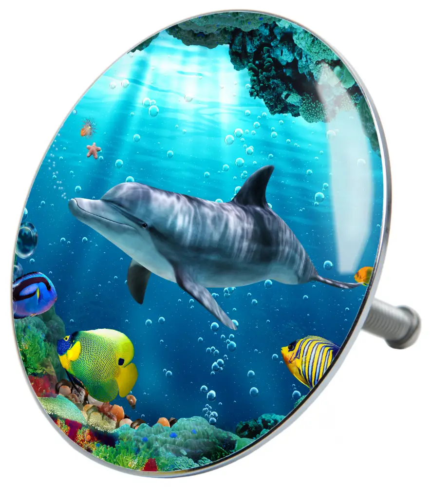 Badewannenst枚psel Delphin Korallen
