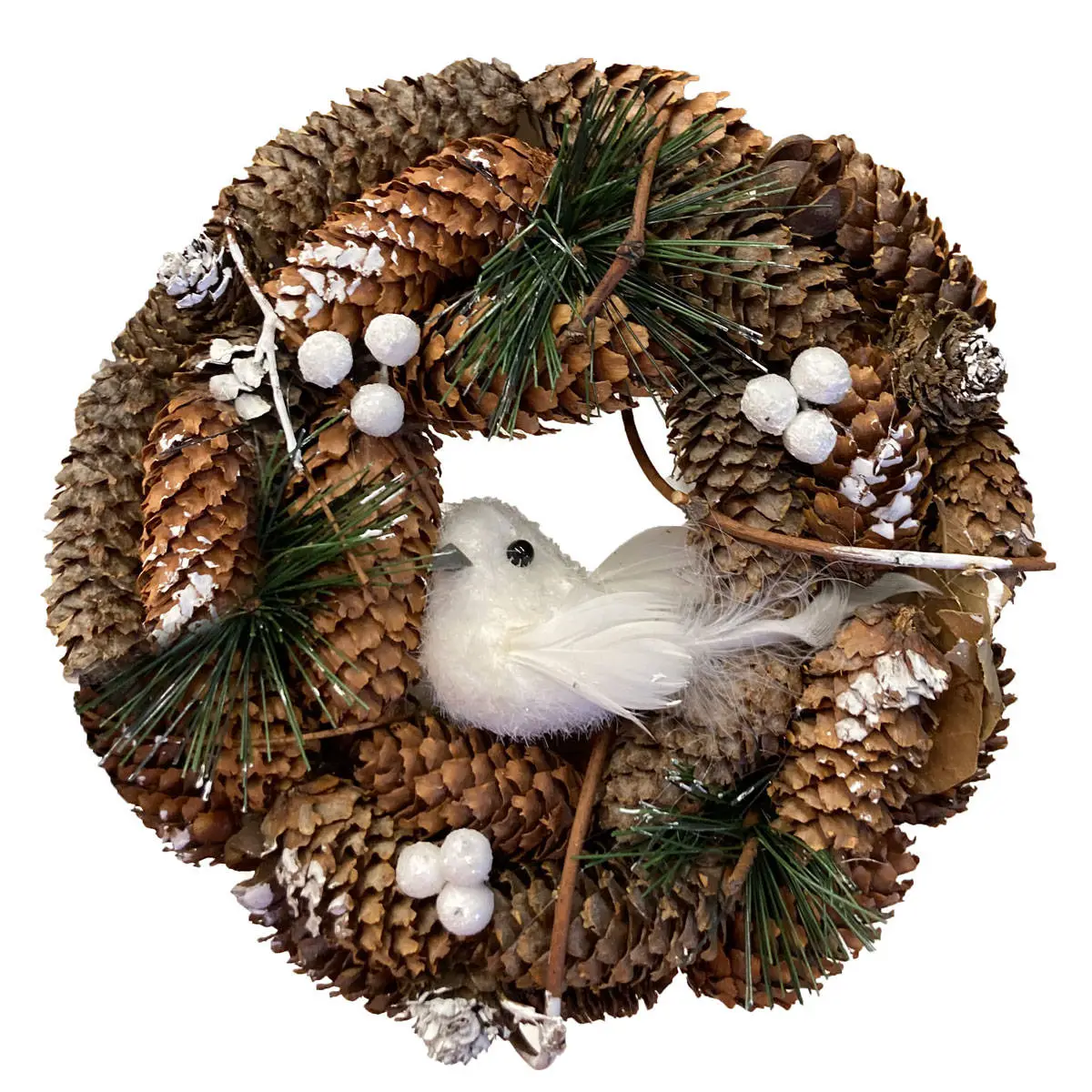 Weihnachtskranz mit Vogelmotiv, cm 19