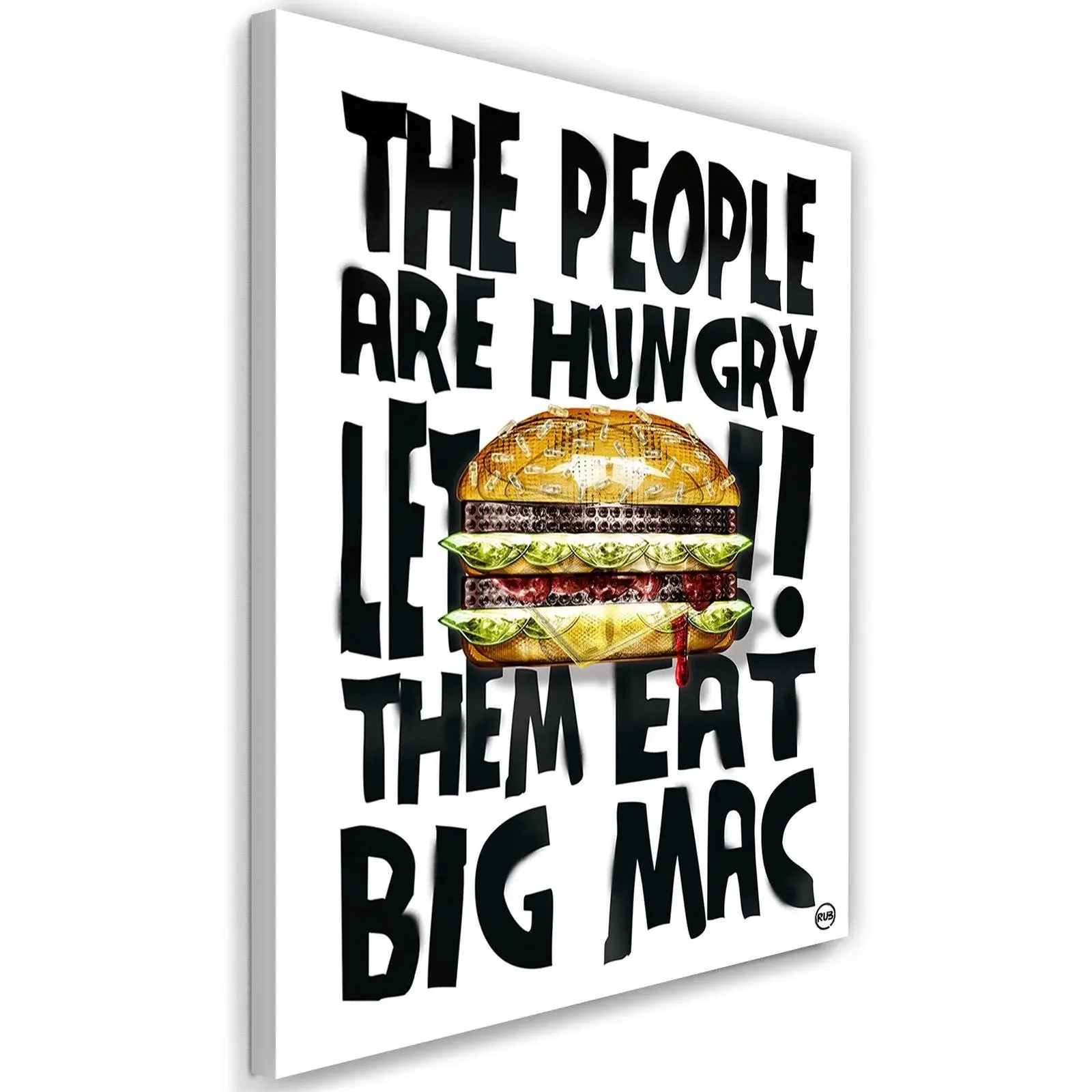 Leinwandbild Bic Mac Hamburger