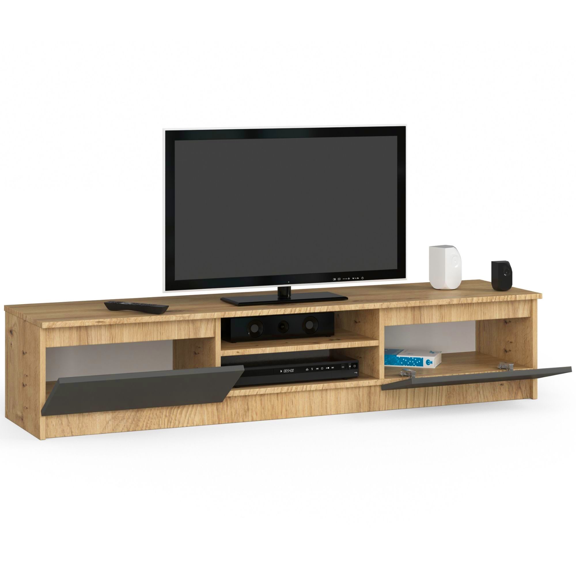 Emob- TV Meubel Tv-meubel Lucé-wit marmer/goud - 160cm - Wit