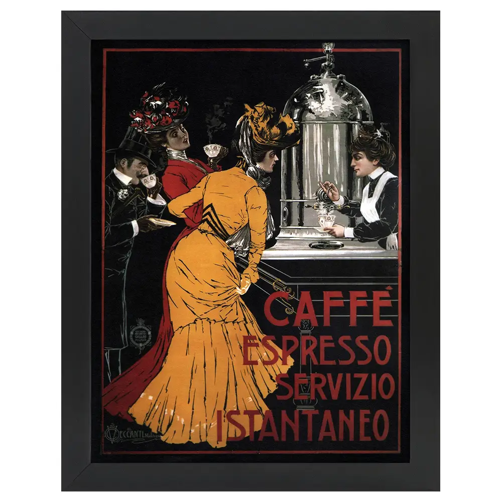 Bilderrahmen Poster Espresso Caff茅