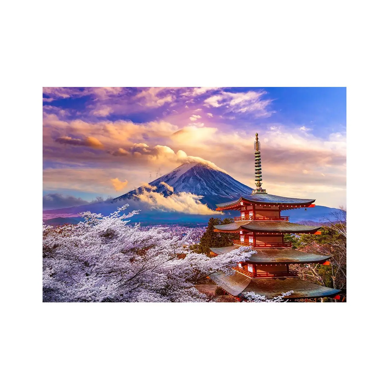 Puzzle Sie Fuji Berg im Fr眉hling Japan