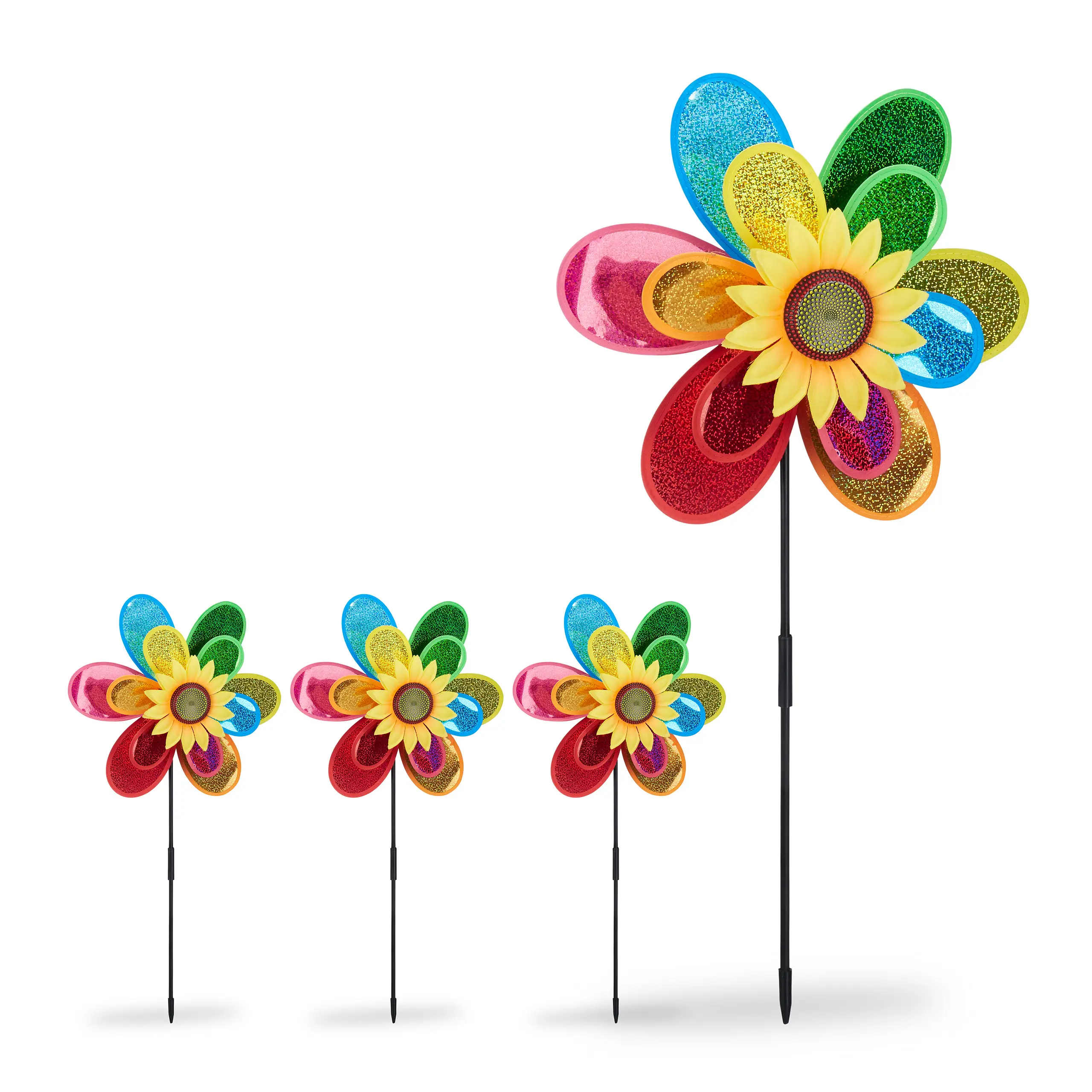 4 x Windrad Blume | Gartendeko