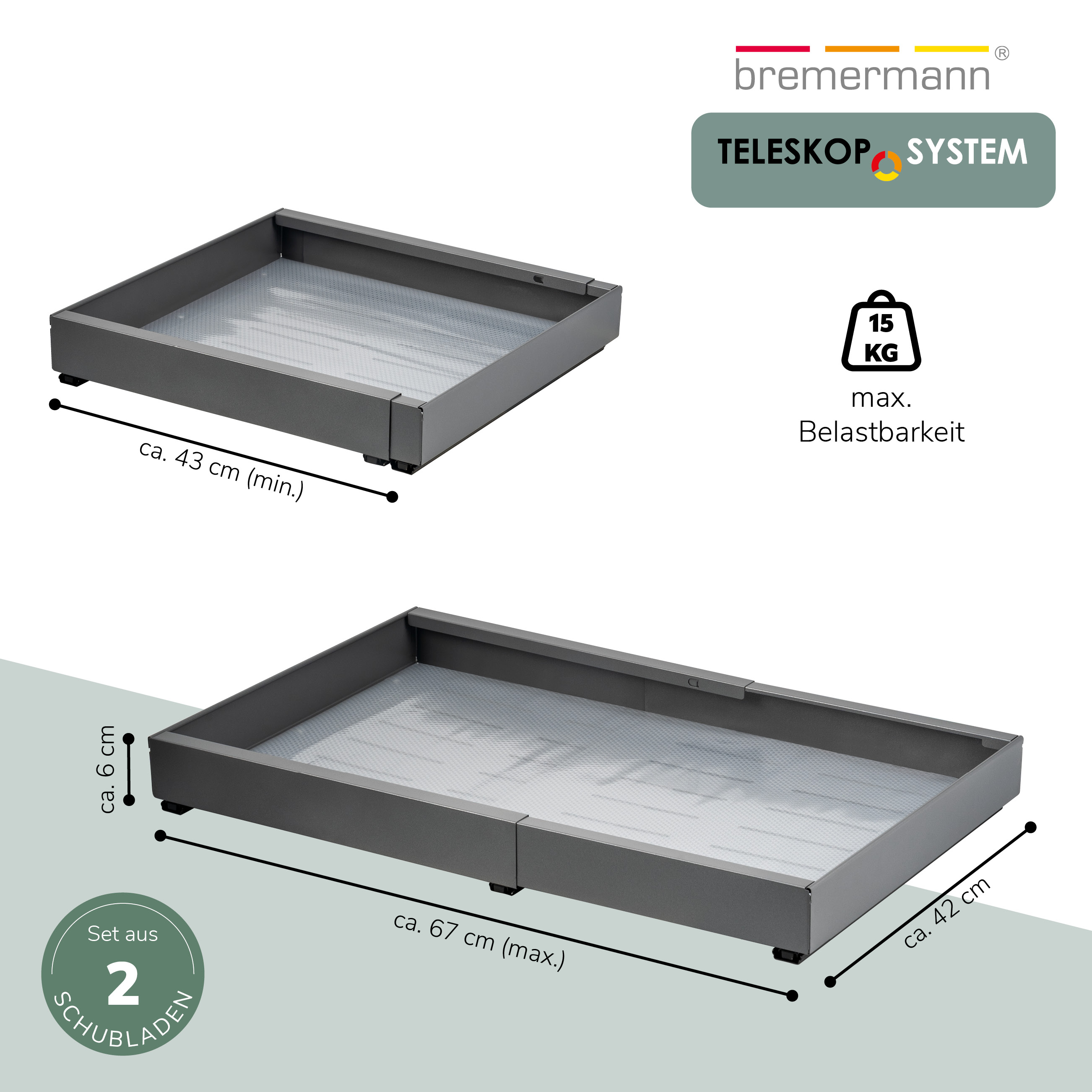 Teleskopschubladen 60144 2er Set kaufen