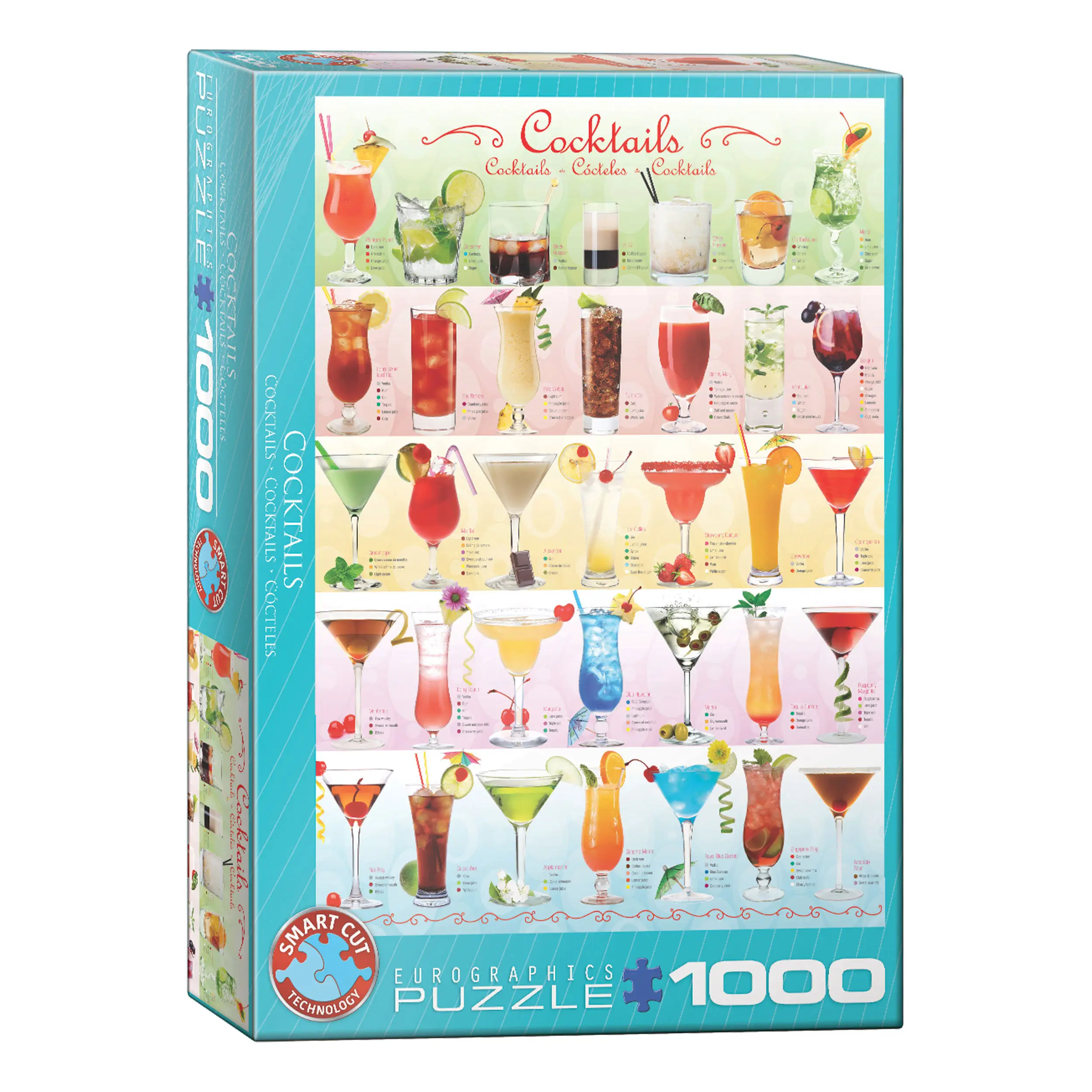 Teile 1000 Puzzle Cocktails