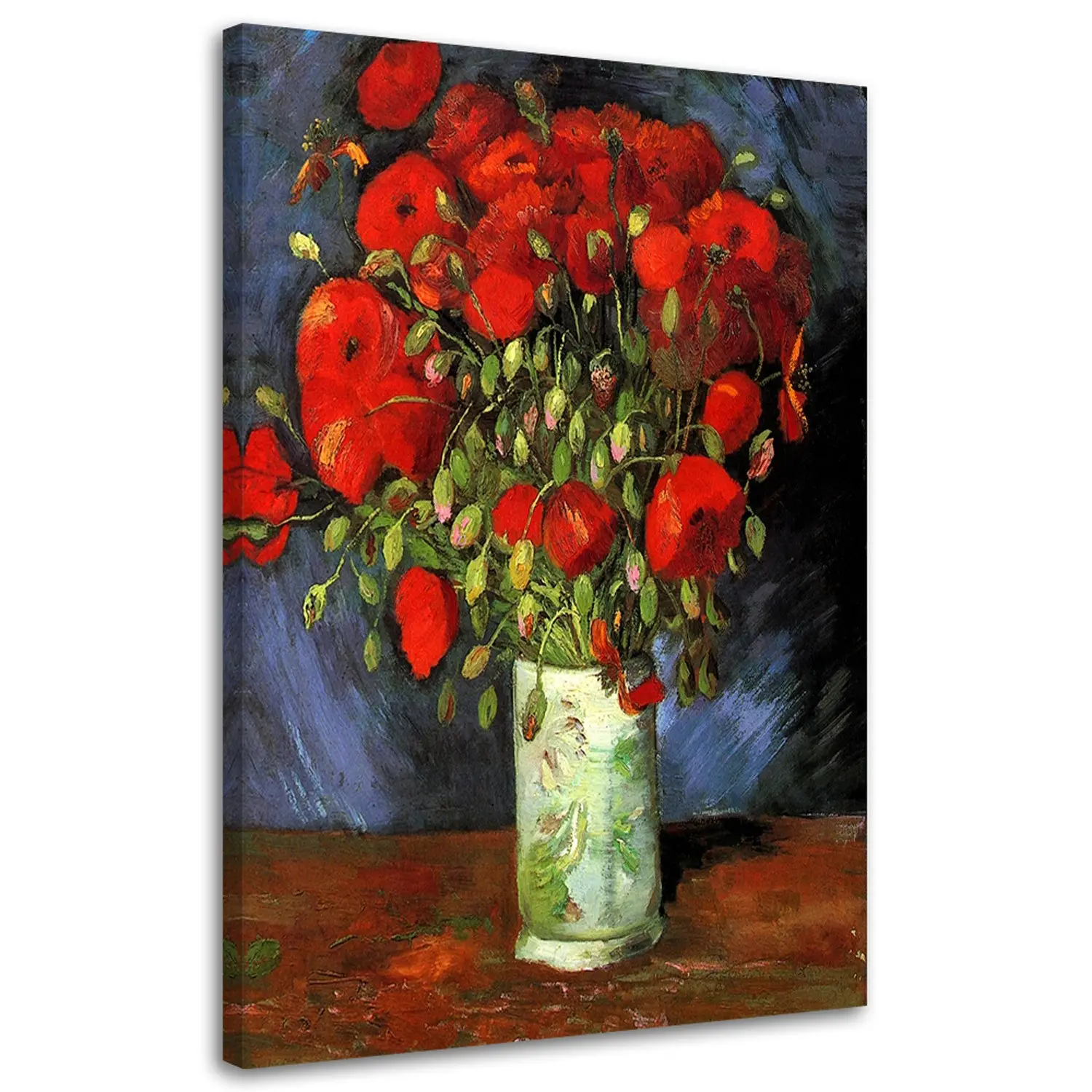 Mohnblumen Van roten Gogh Bild mit Vase