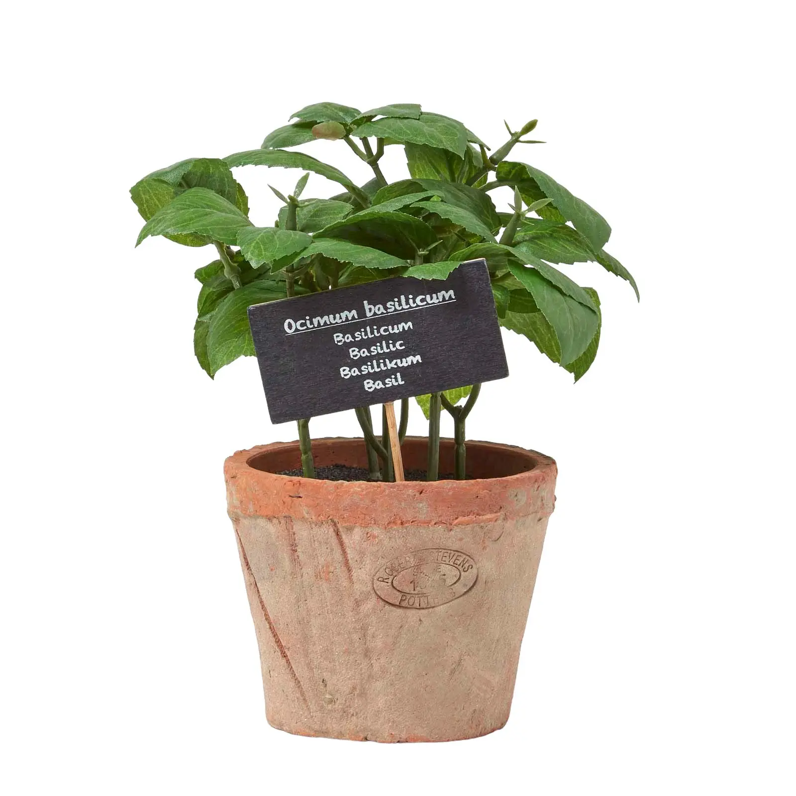Basilikum-Topfpflanze K眉nstliche