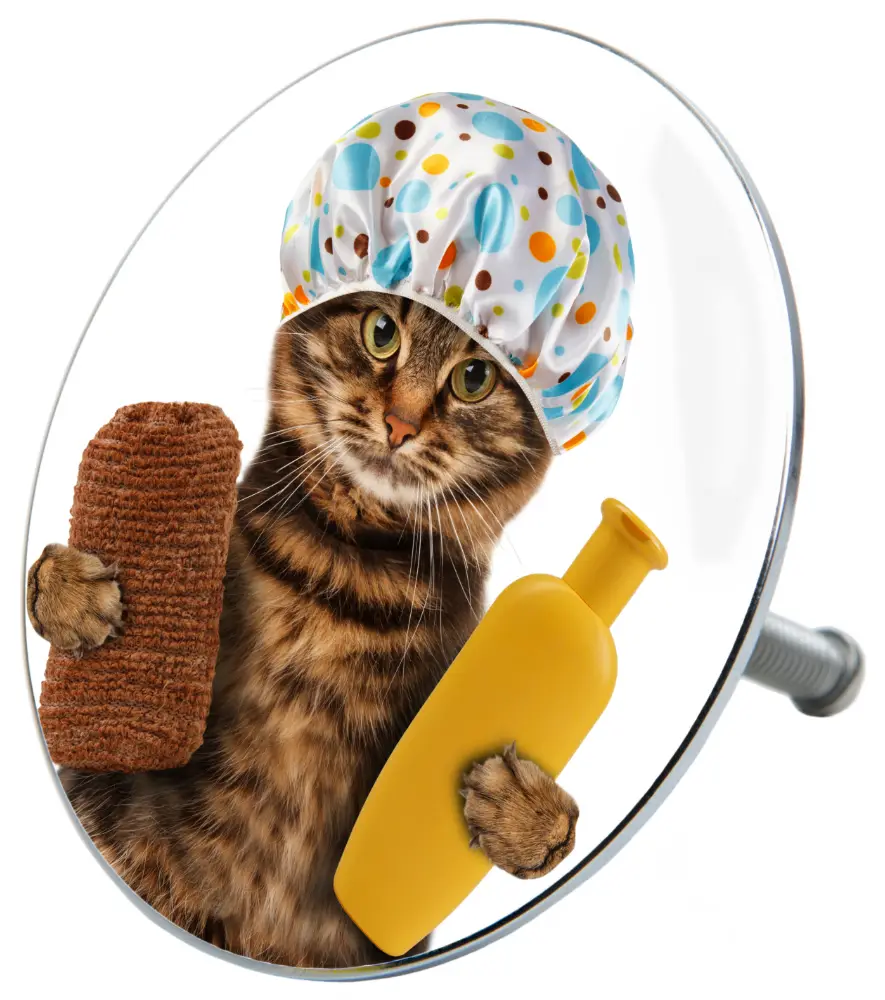Badewannenst枚psel Shower Cat