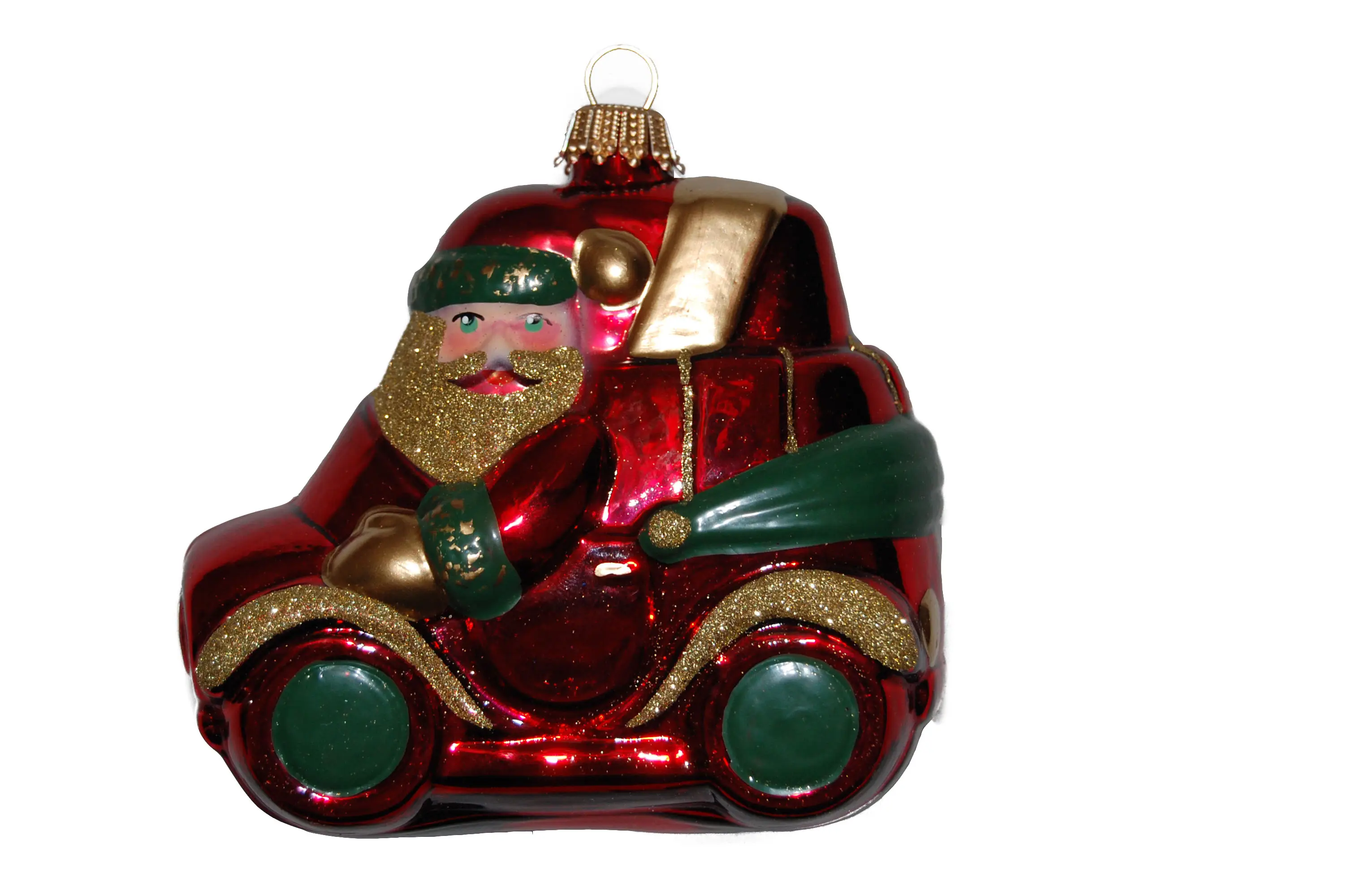 Weihnachtsmann seinem 9cm Auto in